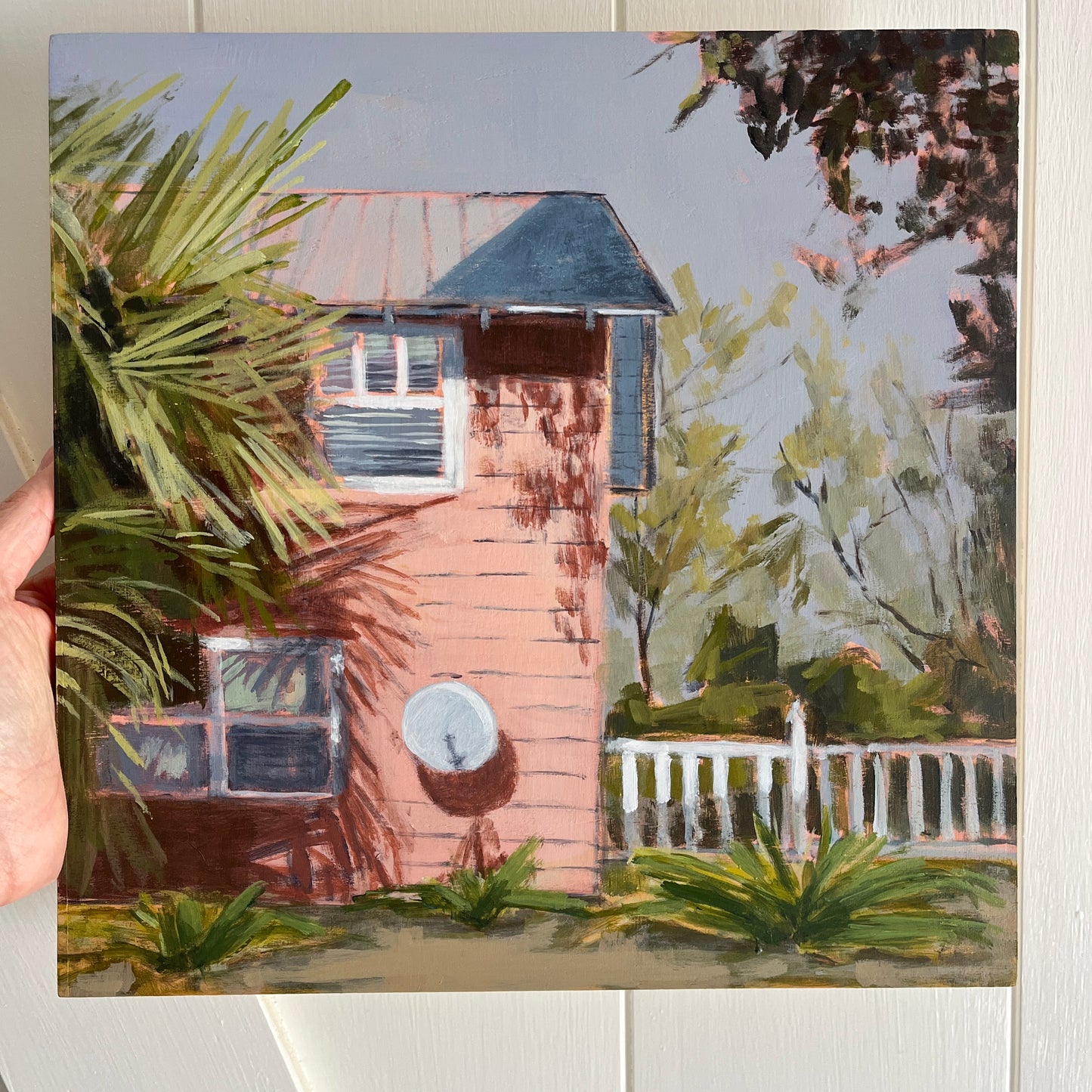 Ocean Springs House no 1, original landscape painting by Maggie Stickney