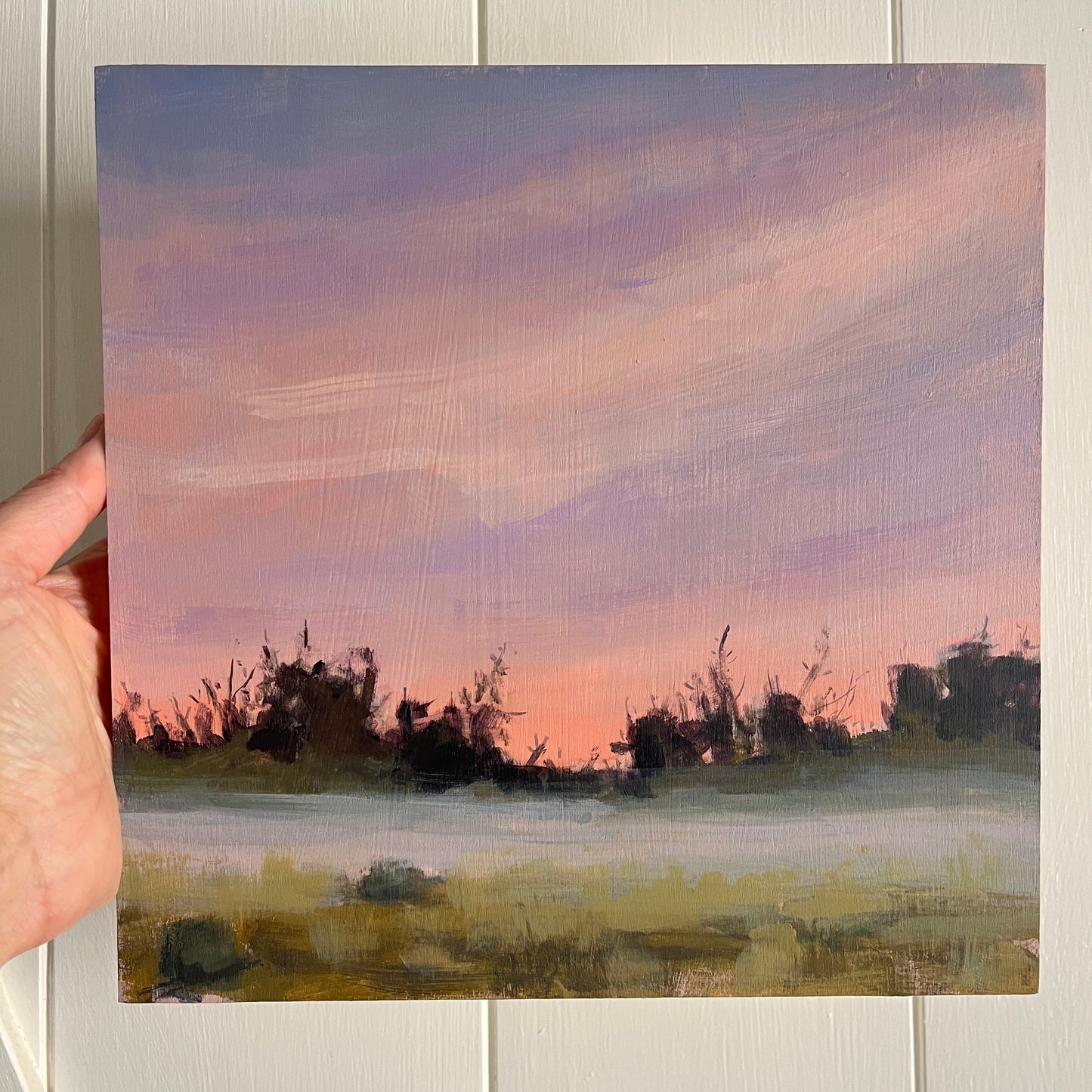 Florida Sunrise no 1, original landscape painting by Maggie Stickney