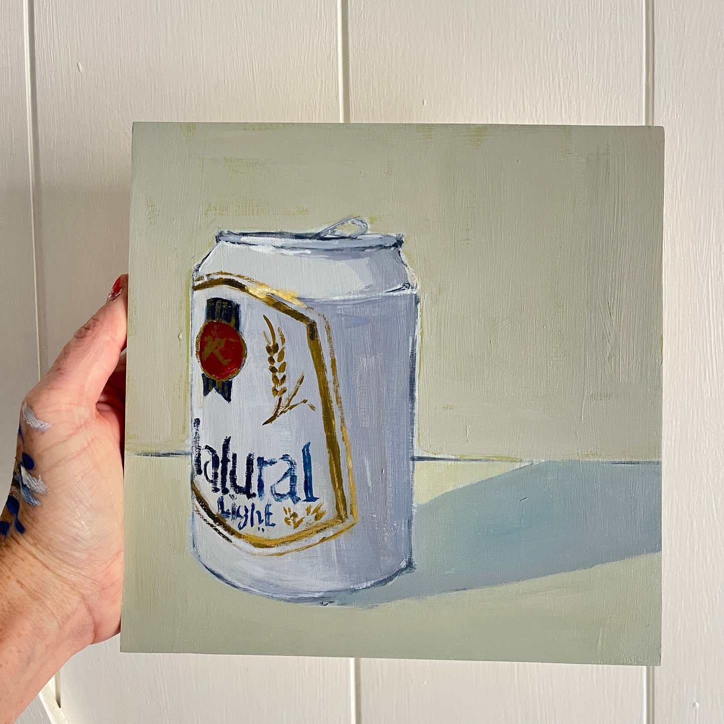 Natty Light no 2, original painting by Maggie Stickney