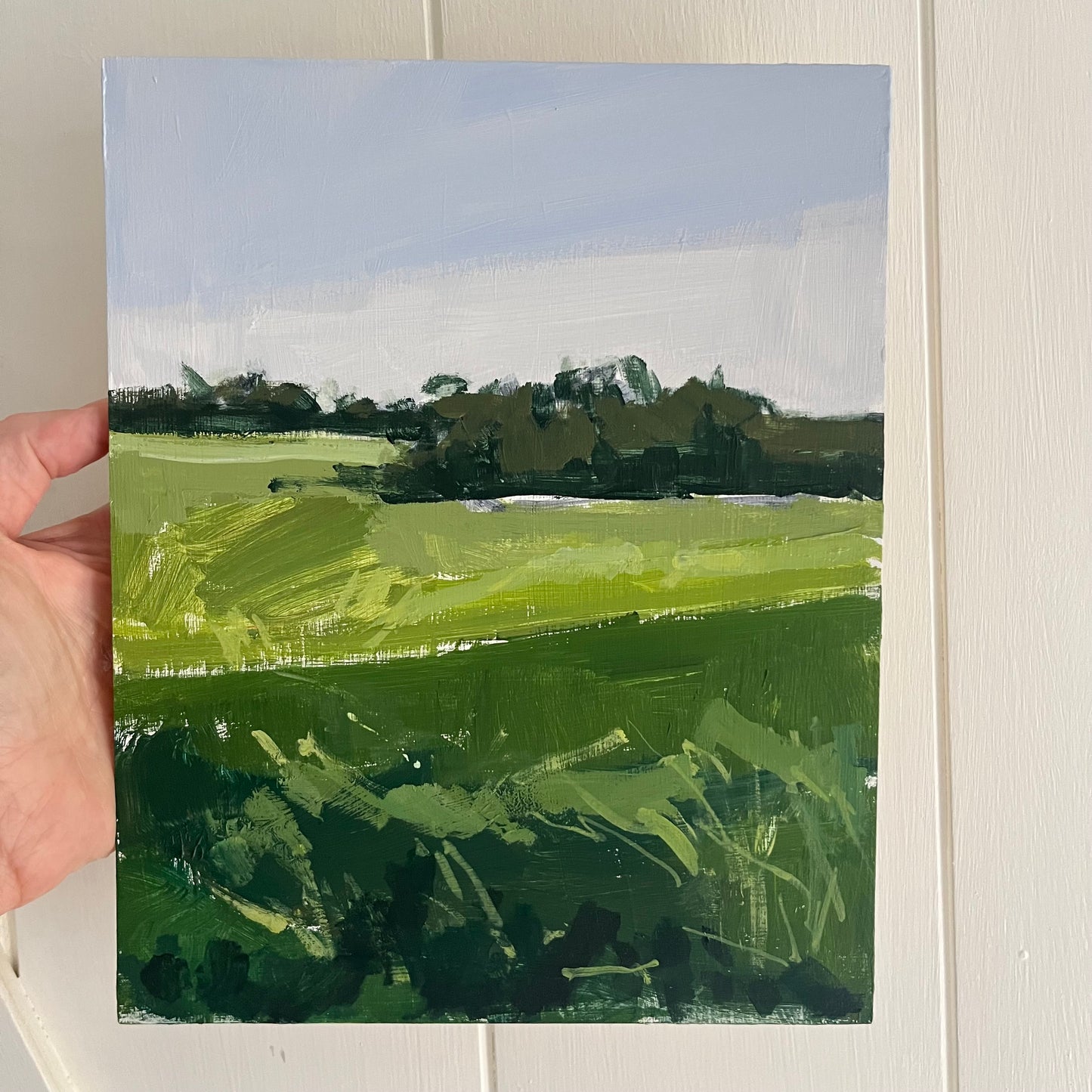 Summer Field, Robertsdale, original landscape painting by Maggie Stickney