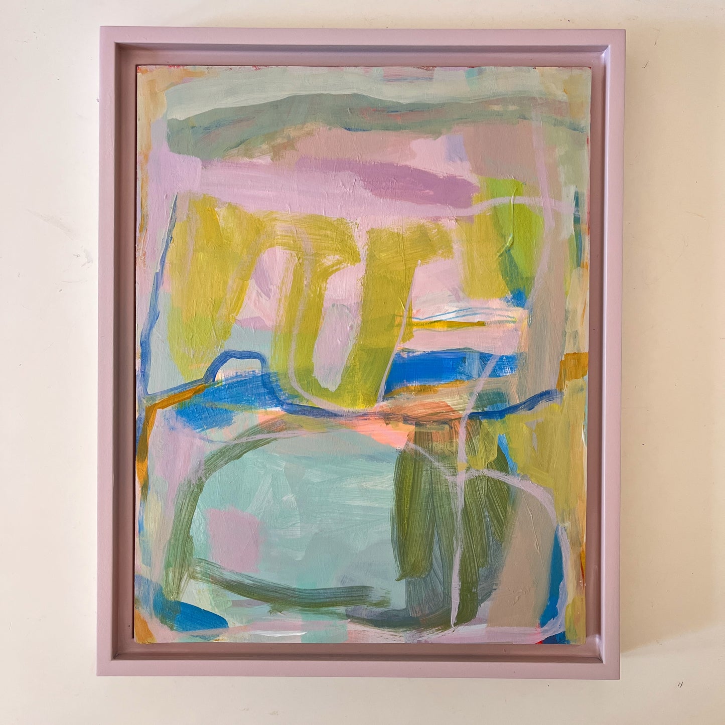 Permission Slip, original abstract painting by Maggie Stickney