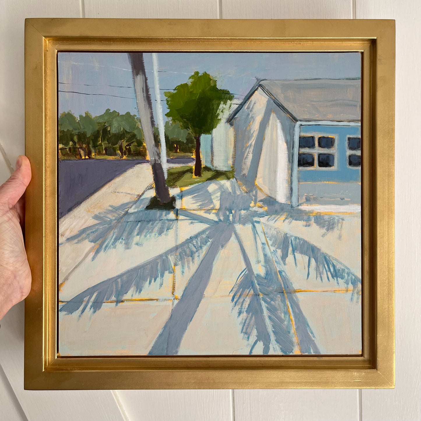 Ice Cream O’Clock, original landscape painting by Maggie Stickney