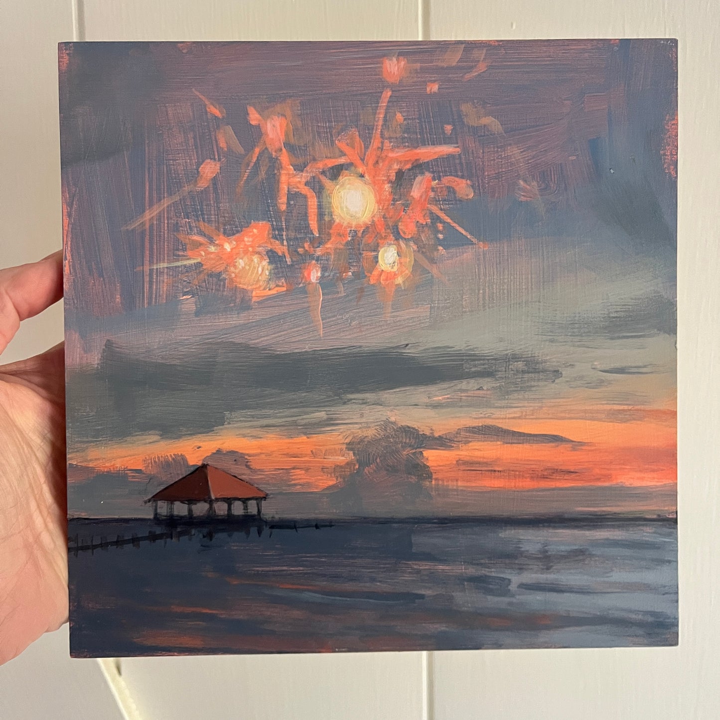 Snapshot no 1, original landscape painting by Maggie Stickney