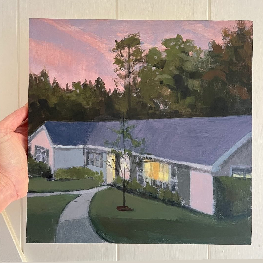 Washington Drive, original landscape painting by Maggie Stickney