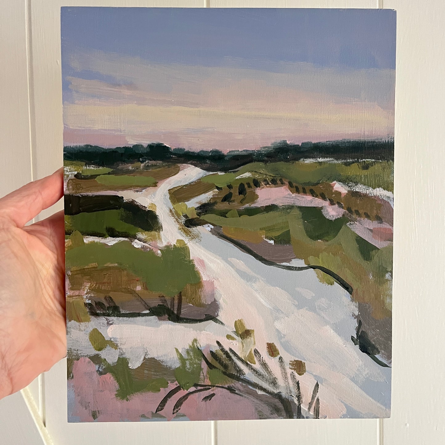 Dunes no 2, original landscape painting by Maggie Stickney