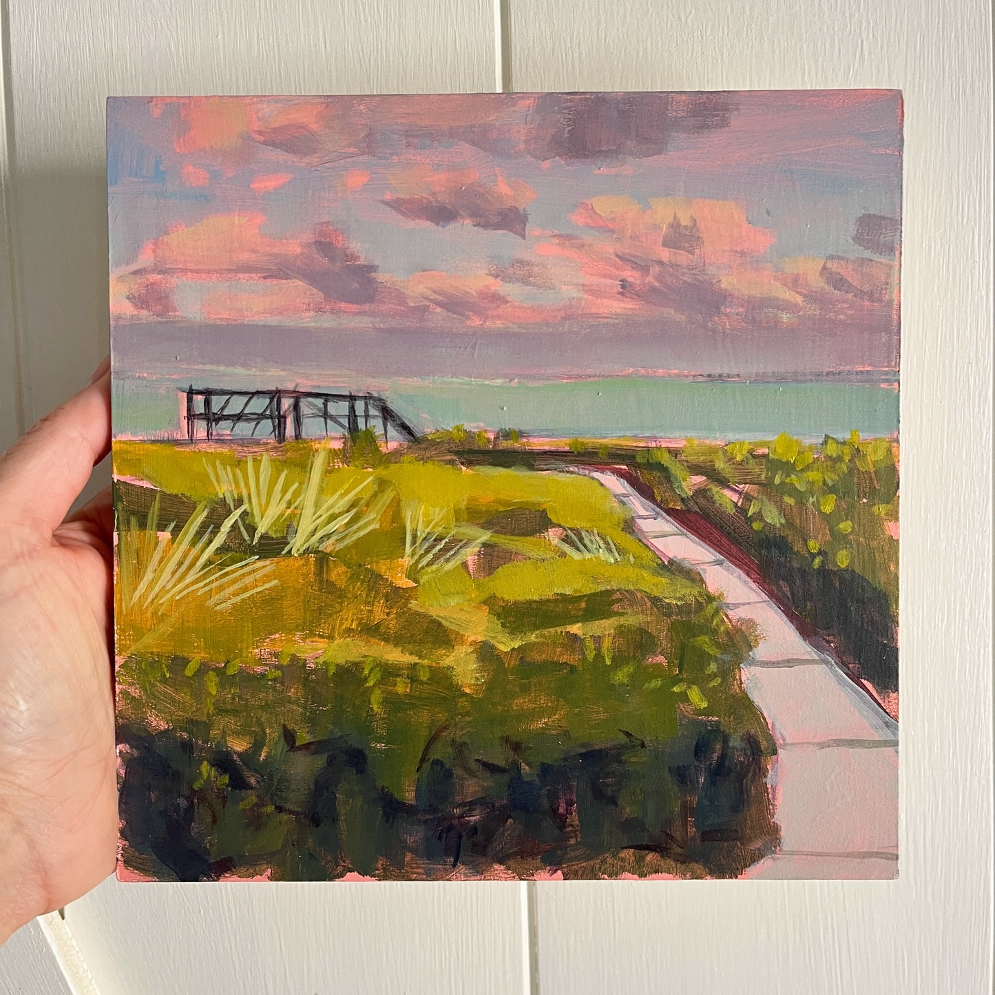 Ocean Light Study no 9, original landscape painting by Maggie Stickney