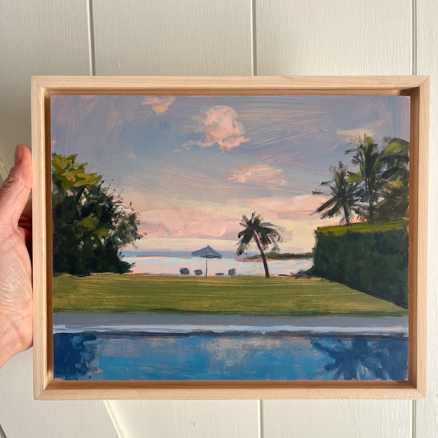 Lyford Cay no 2, original landscape painting by Maggie Stickney