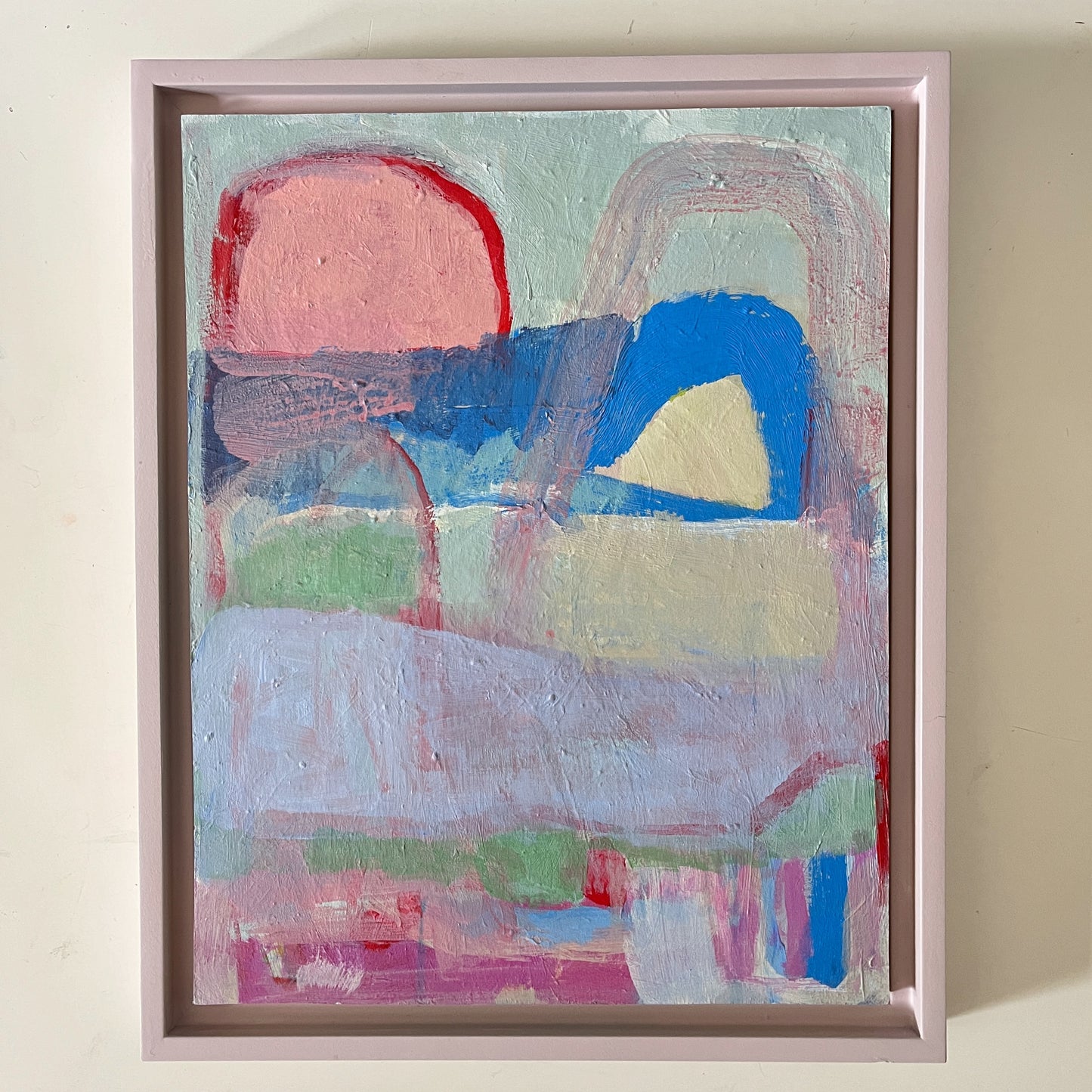 Summer no 2, original abstract painting by Maggie Stickney