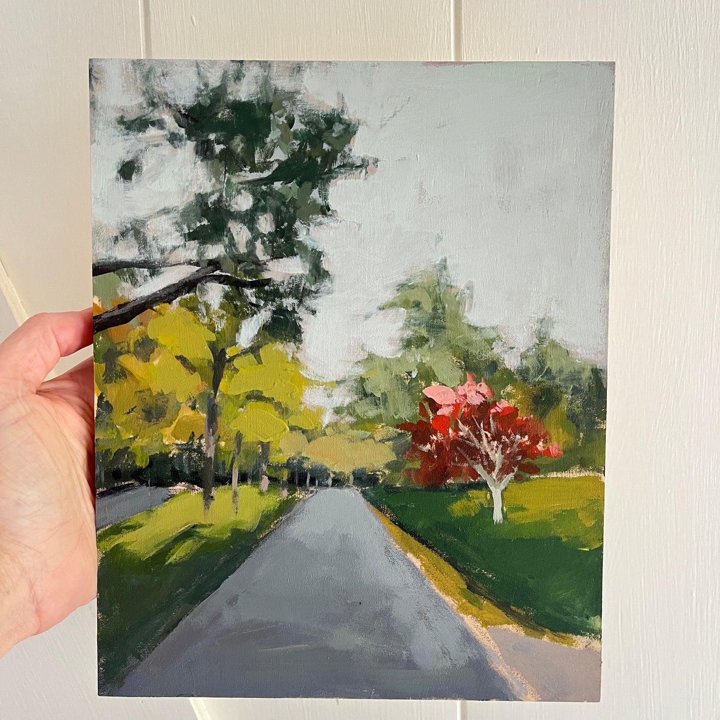 Japanese Maple no 1, original landscape painting by Maggie Stickney