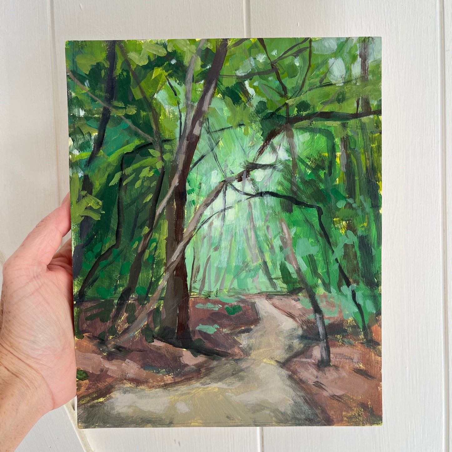 Gully no 2, original landscape painting by Maggie Stickney