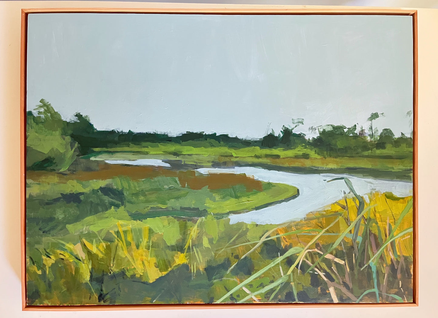 Gulf State Park Marsh, original landscape painting by Maggie Stickney