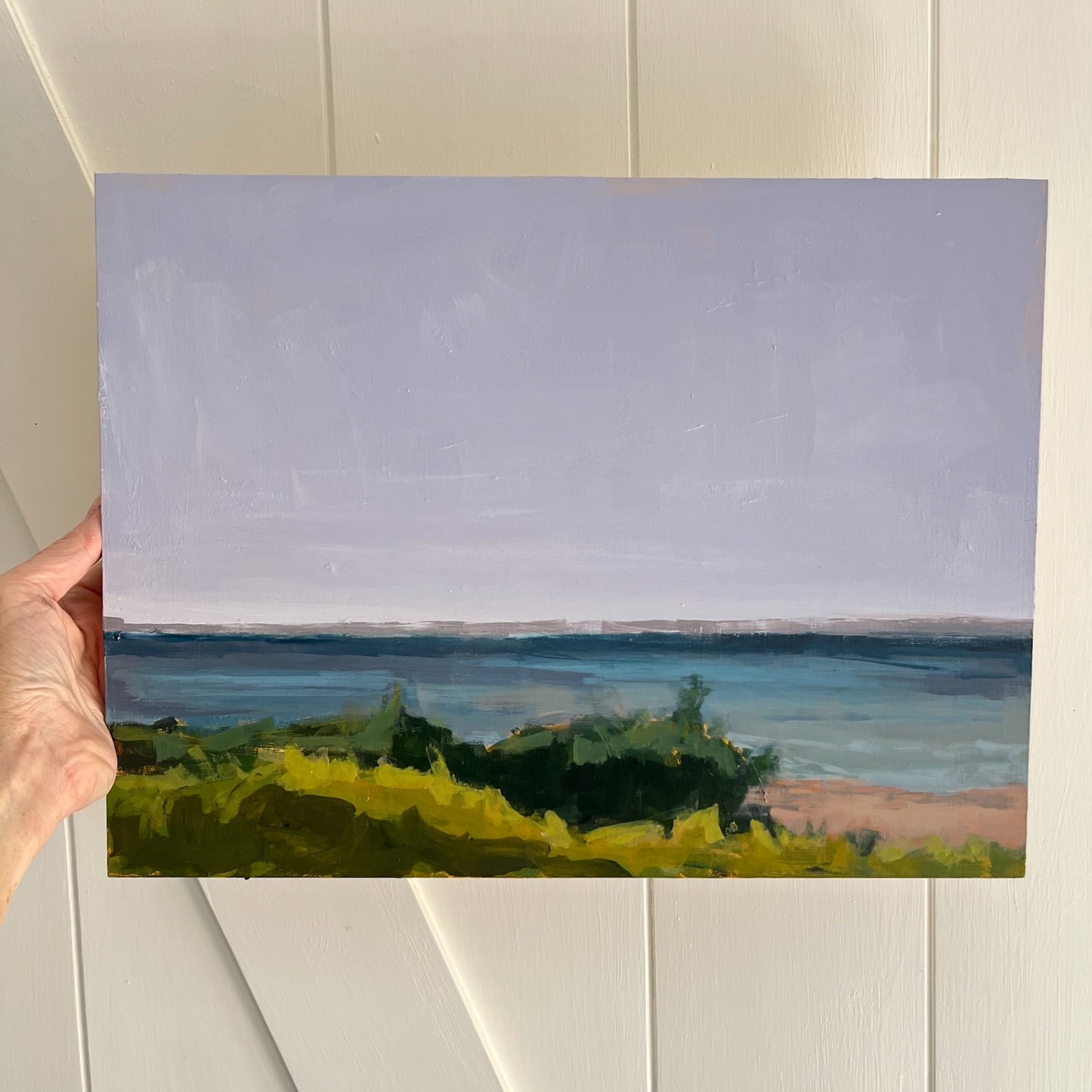 View From Orange St No 2, original landscape painting by Maggie Stickney