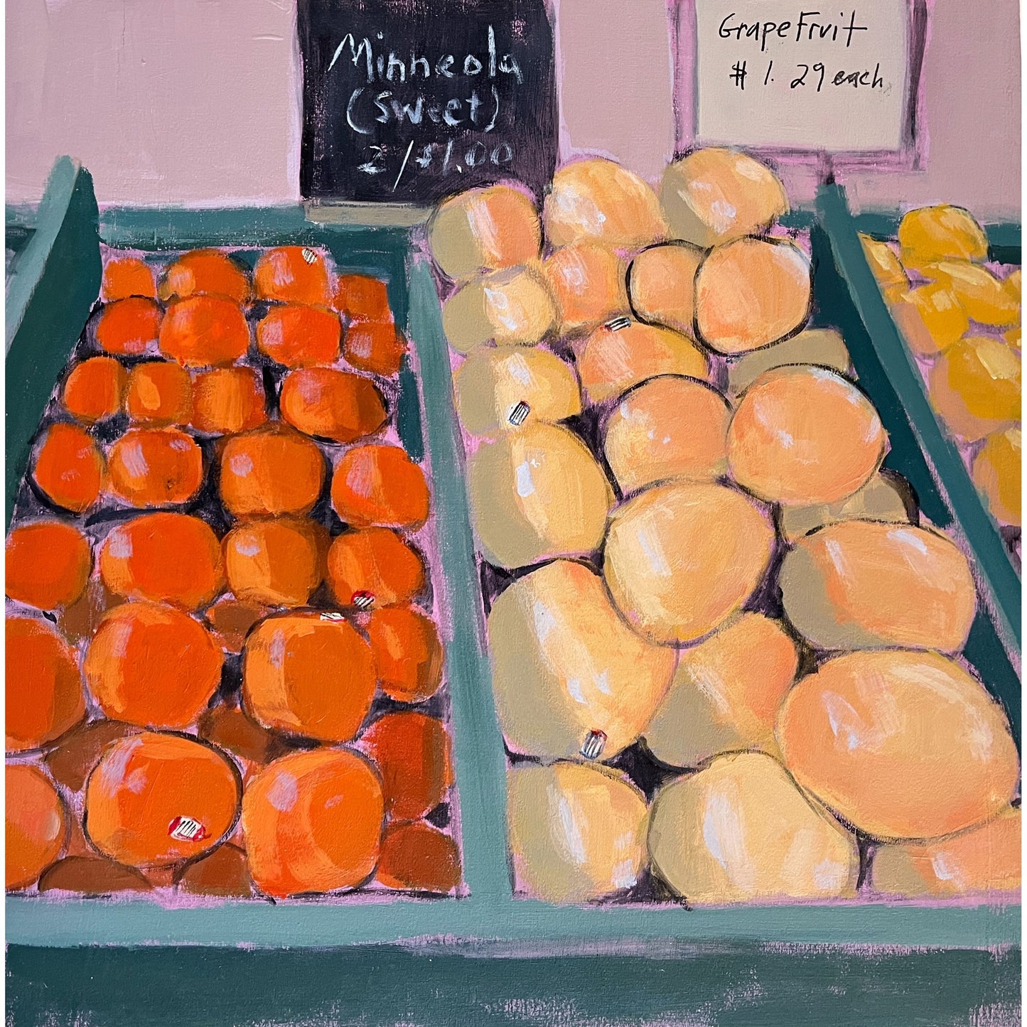 Citrus Trifecta, original painting by Maggie Stickney