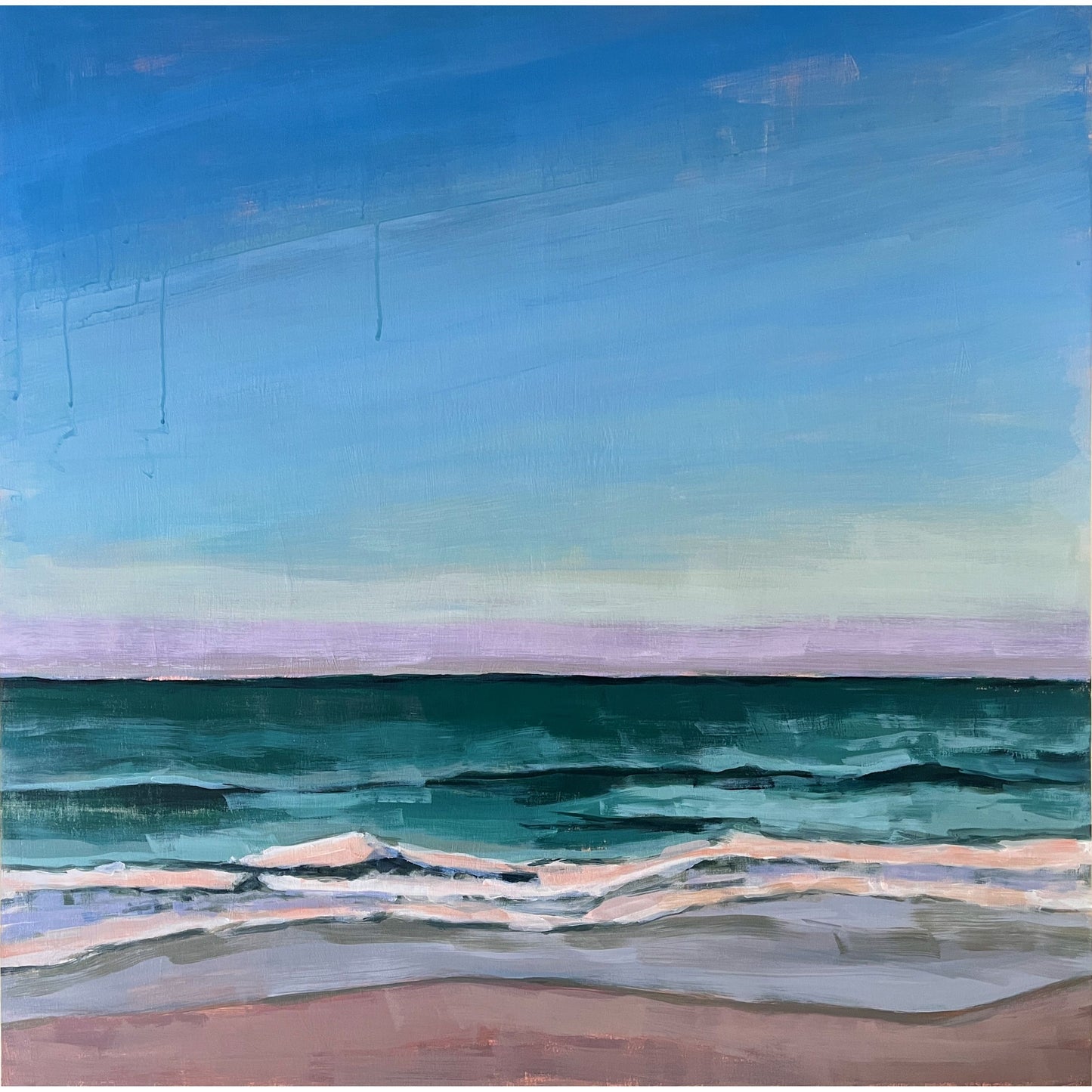 Ocean Light Study no 6, original landscape painting by Maggie Stickney