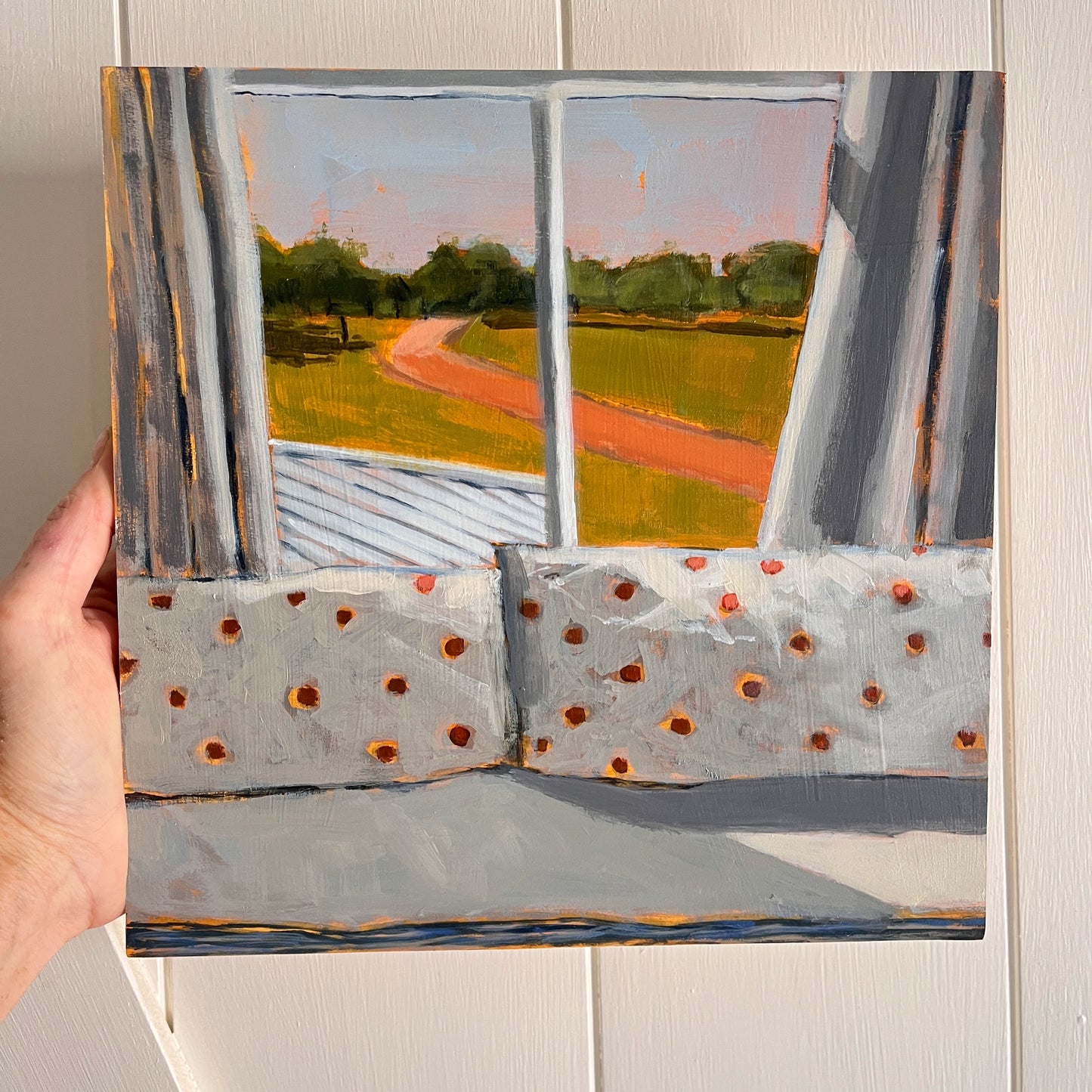 Window Light Study no 3, original landscape painting by Maggie Stickney