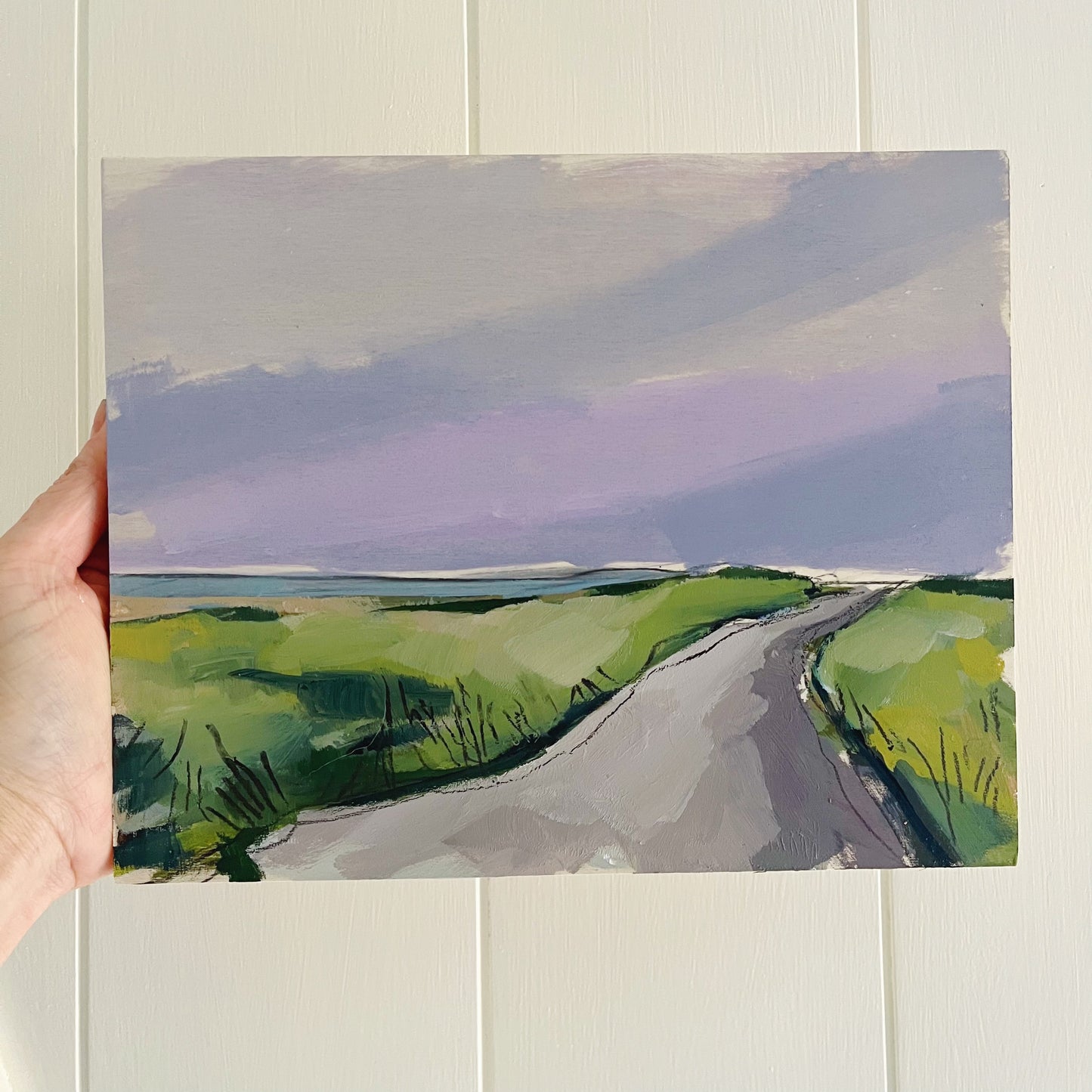 Beach Study no 1, original landscape painting by Maggie Stickney