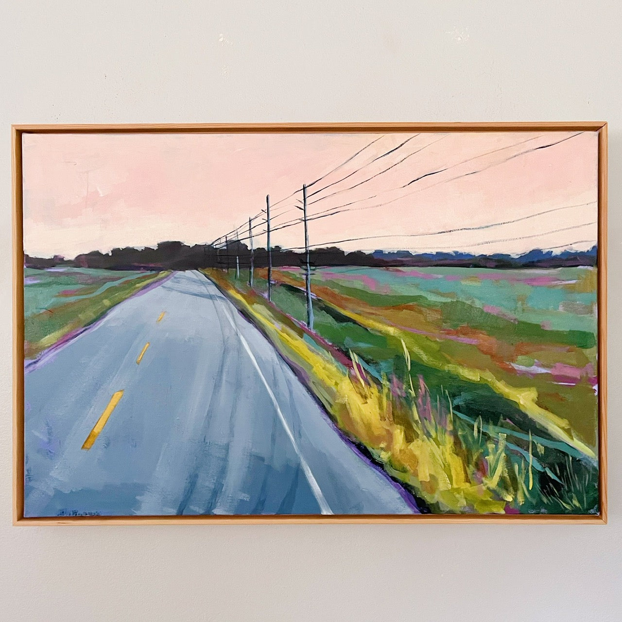 East on 104, original painting by Maggie Stickney