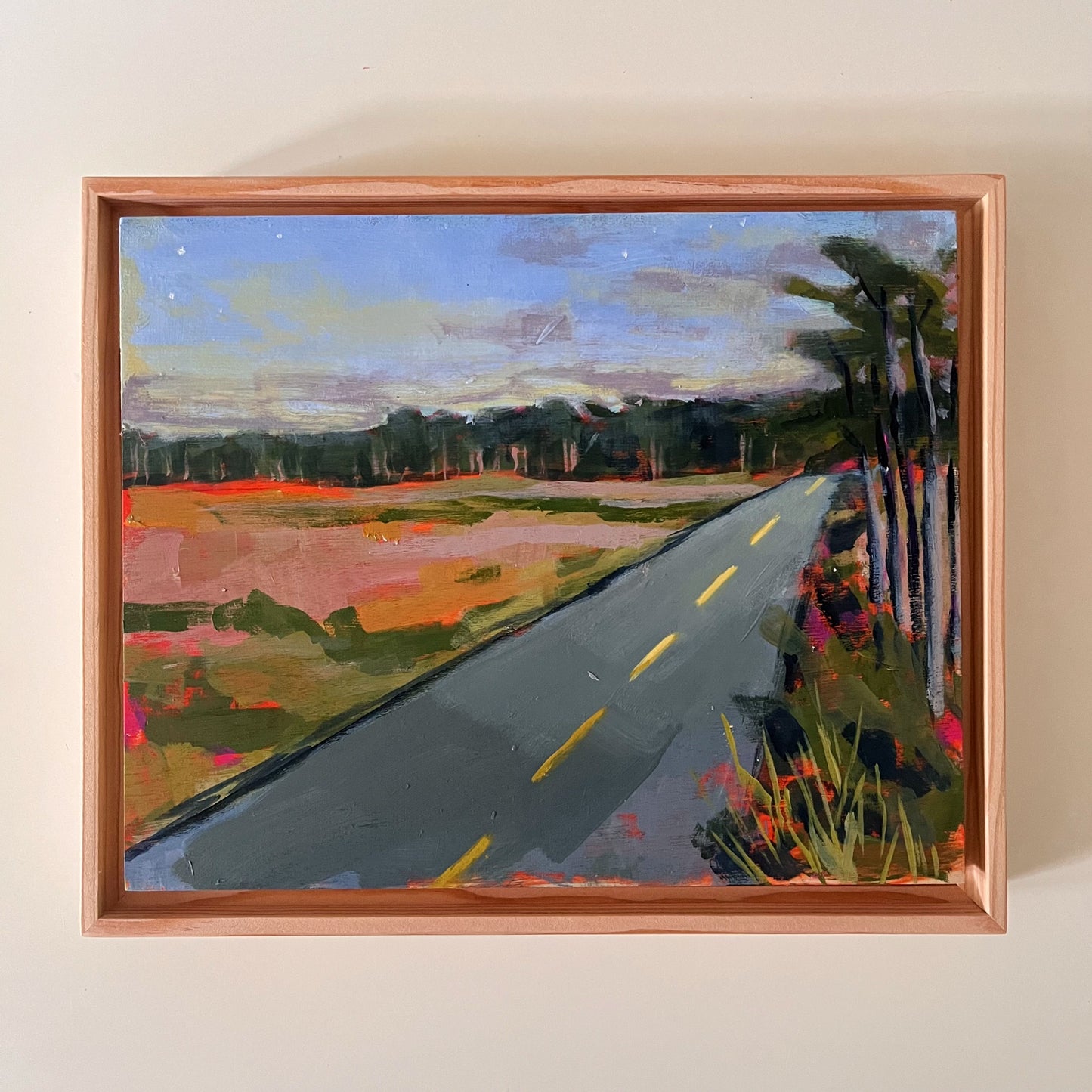 Back Roads, original landscape painting by Maggie Stickney