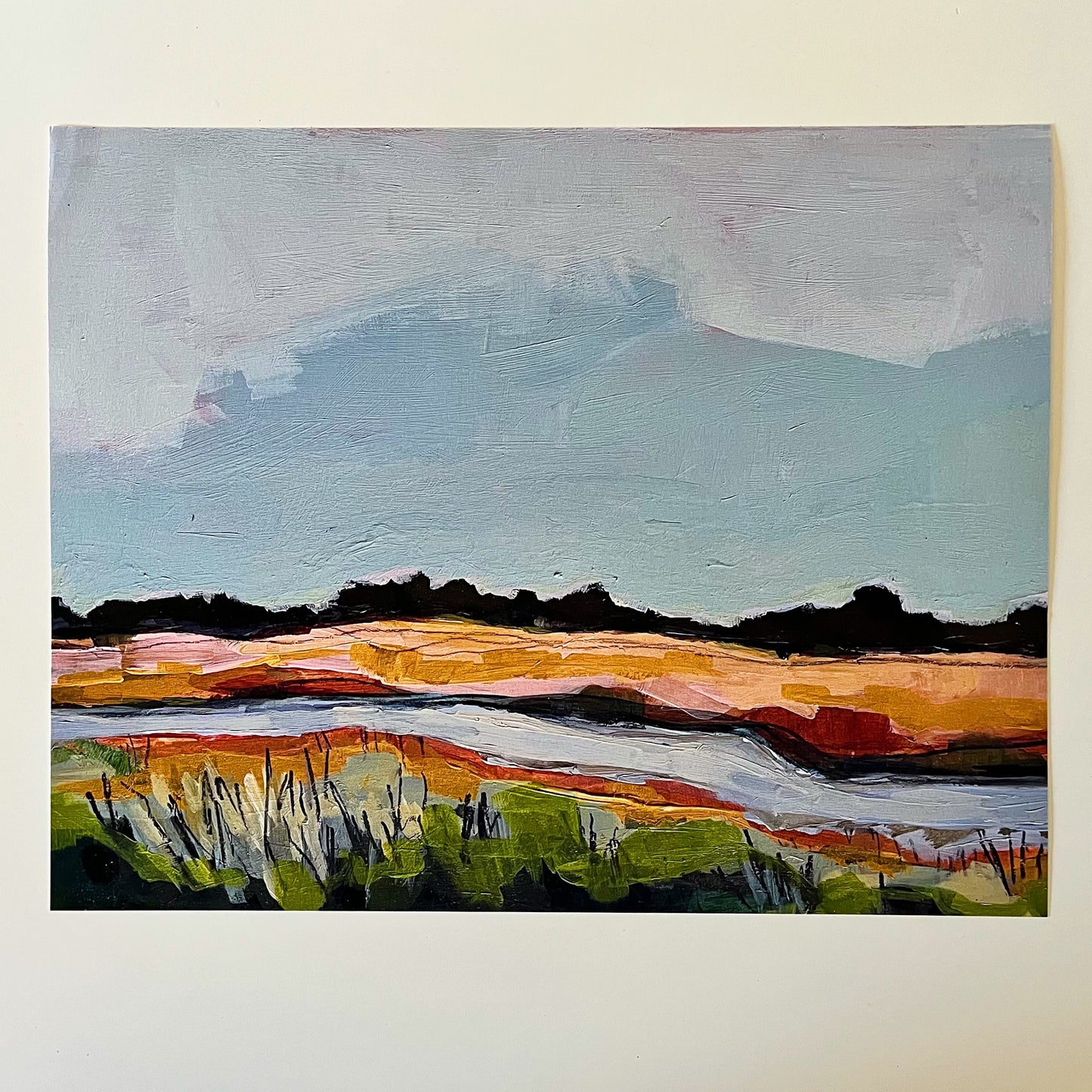 Fall Marsh Print, fine art print by Maggie Stickney