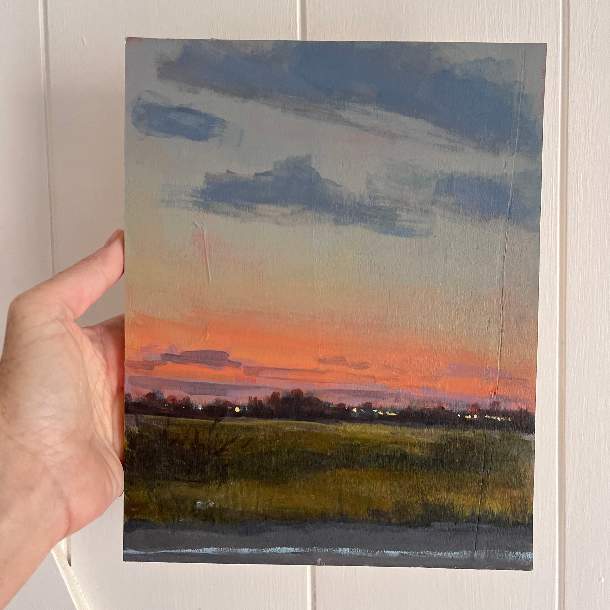 Headed Home no 2, original landscape painting by Maggie Stickney