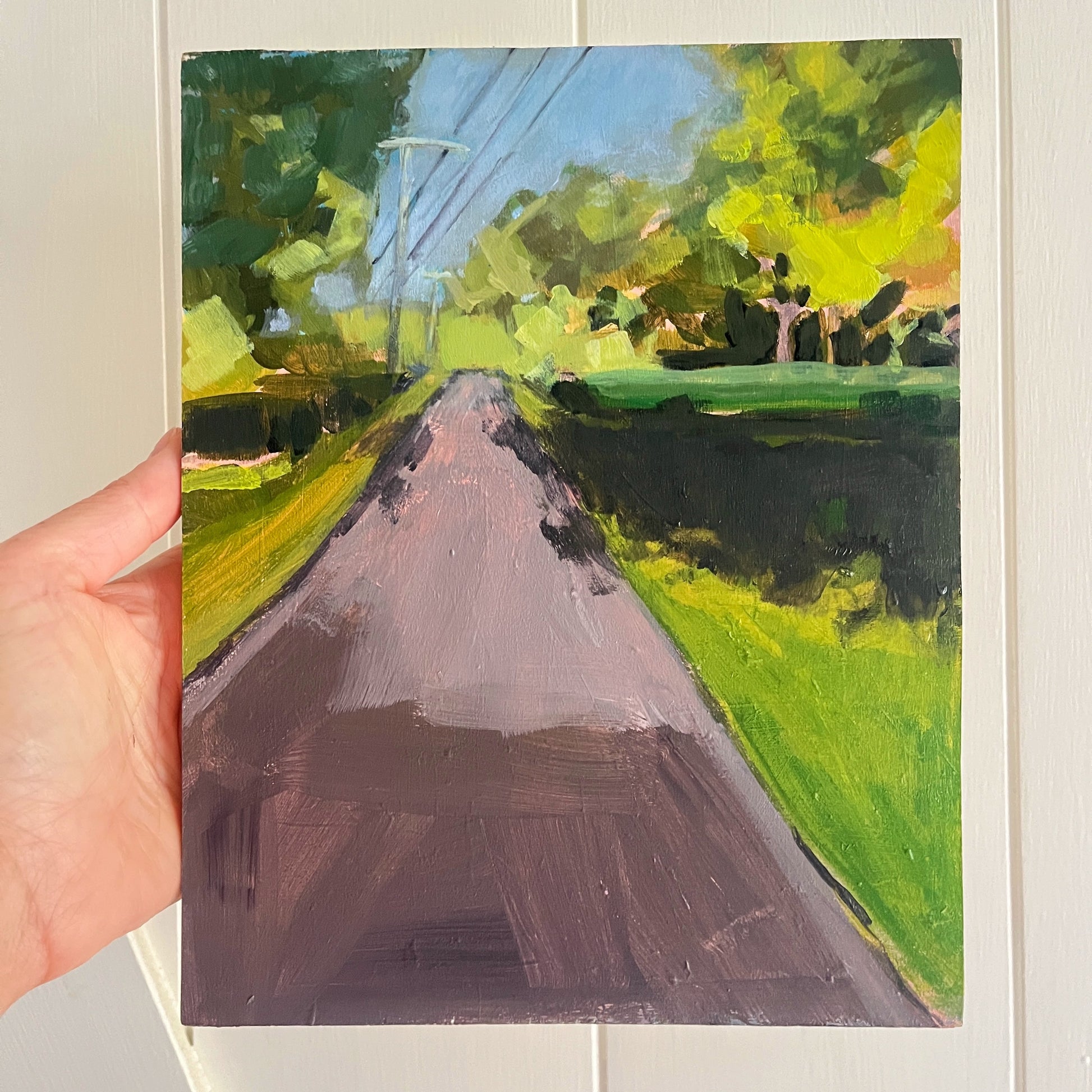 Morning Walk no 3, original painting by Maggie Stickney