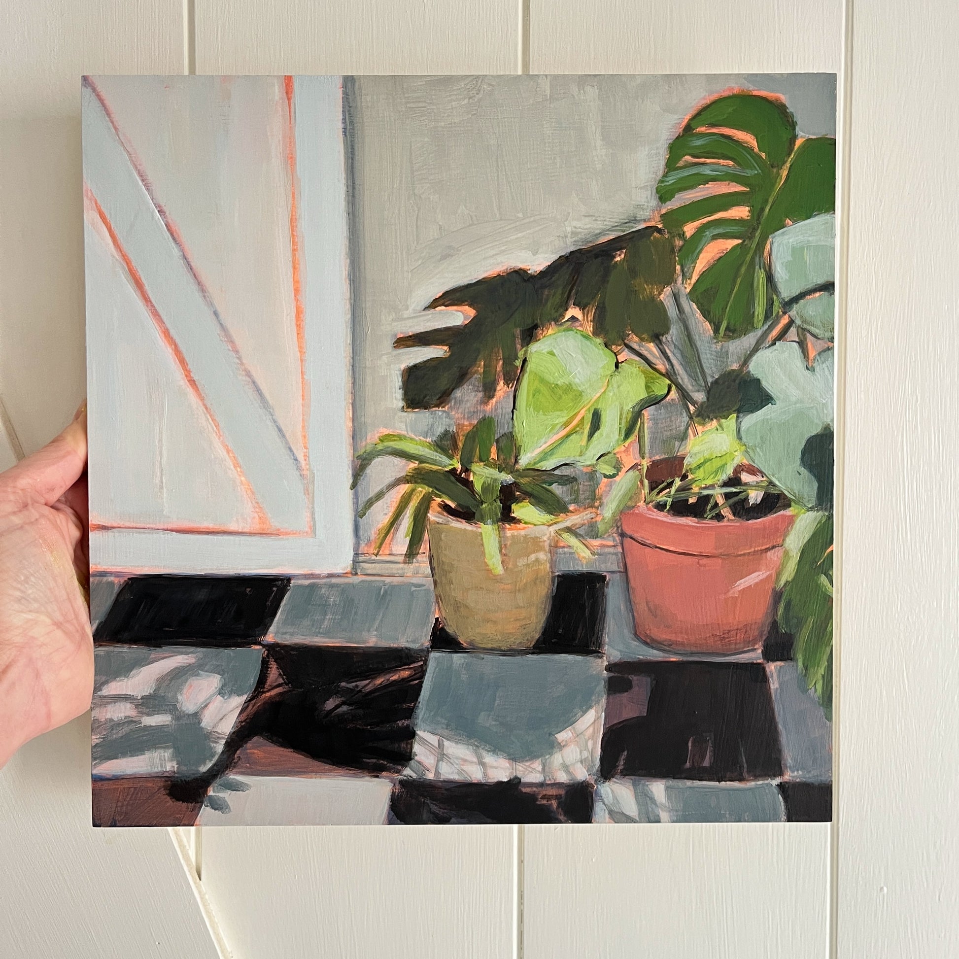 Sunday 11:30, original painting by Maggie Stickney