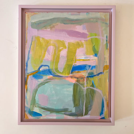 Permission Slip, original abstract painting by Maggie Stickney