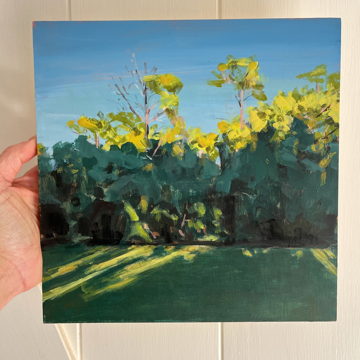 Jasmine Park ( Gully no 3 ), original landscape painting by Maggie Stickney