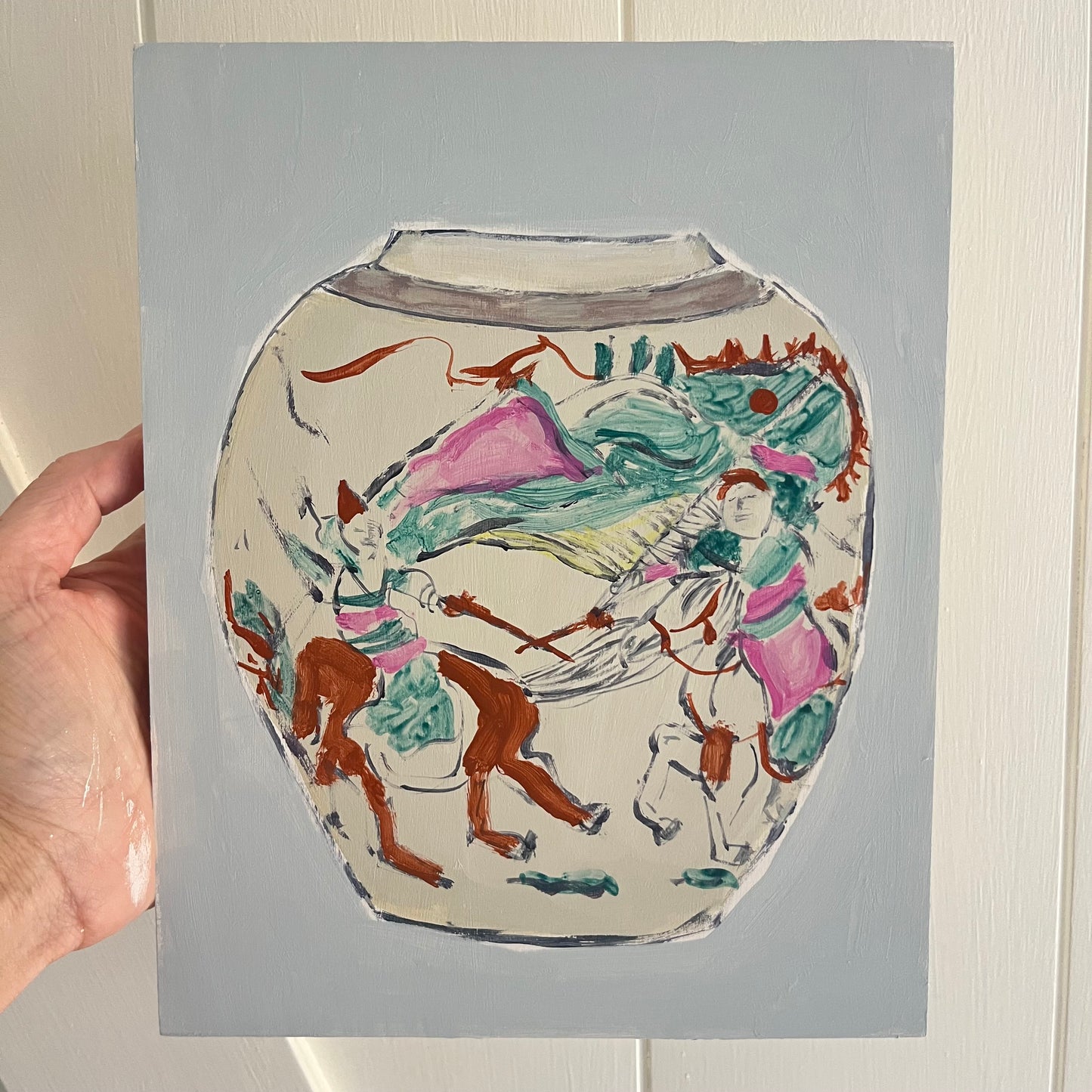 The Warriors, original landscape painting by Maggie Stickney