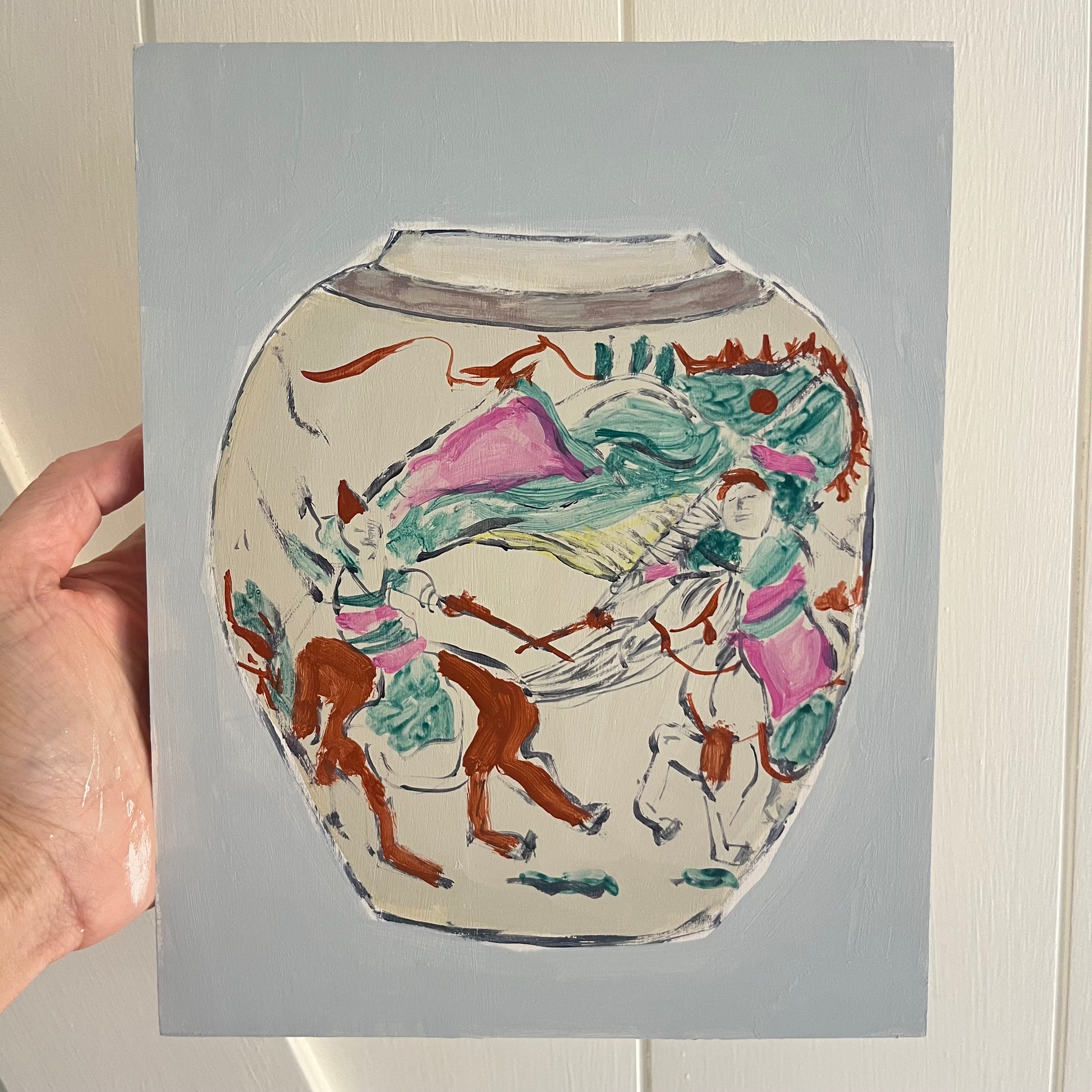 The Warriors, original landscape painting by Maggie Stickney