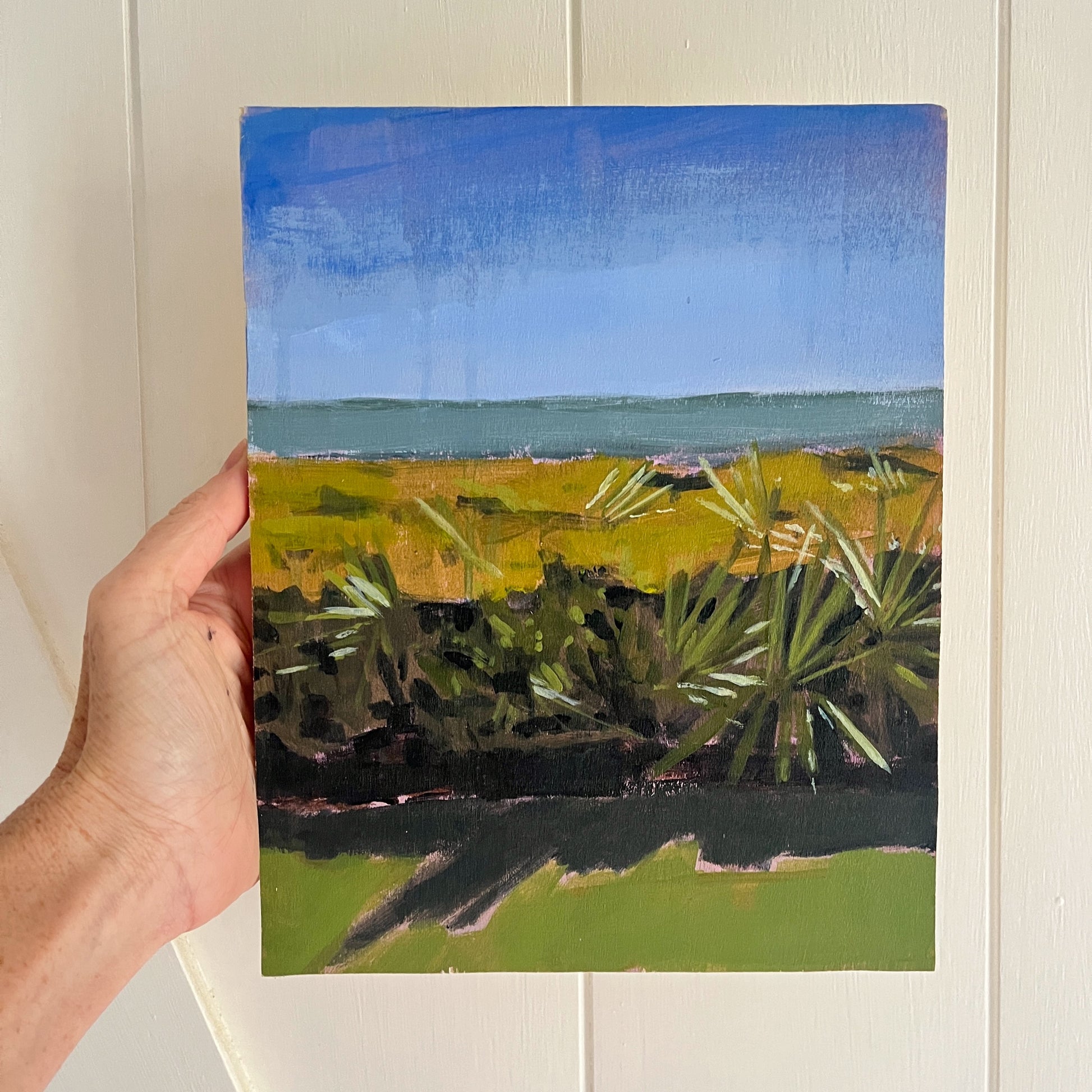 Ocean Light Study no 10, original landscape painting by Maggie Stickney