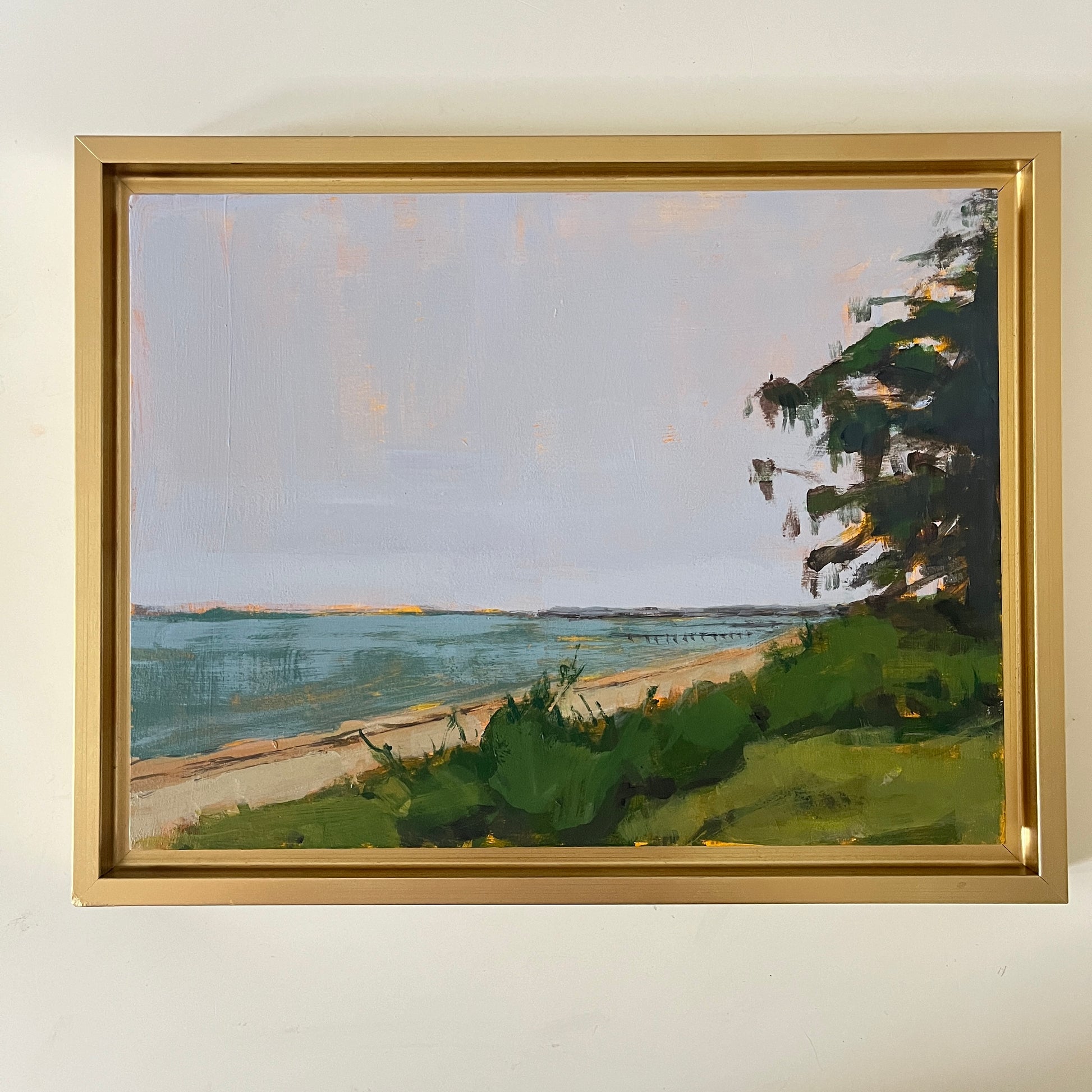 Orange St View no 1, original landscape painting by Maggie Stickney