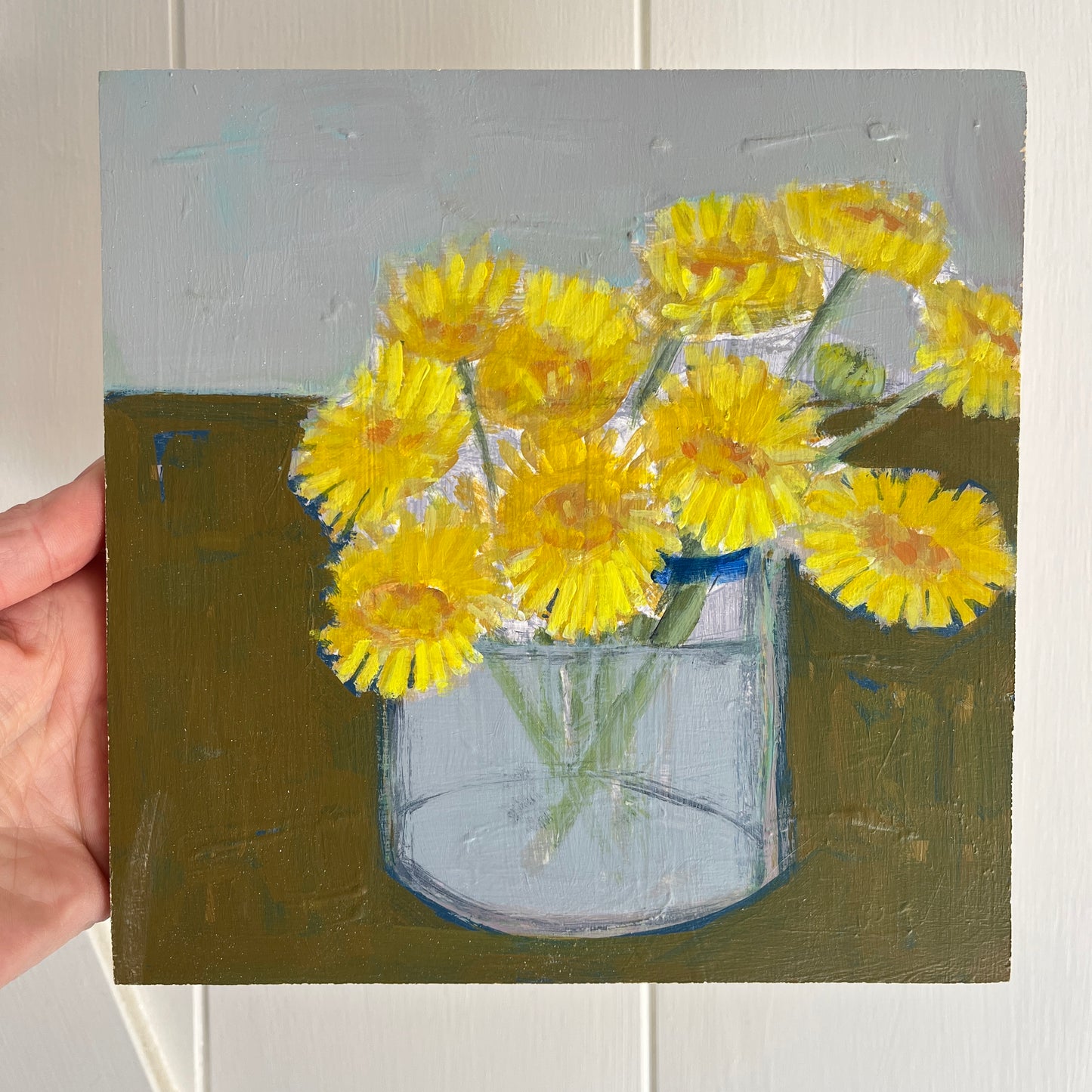Dandelions, original painting by Maggie Stickney
