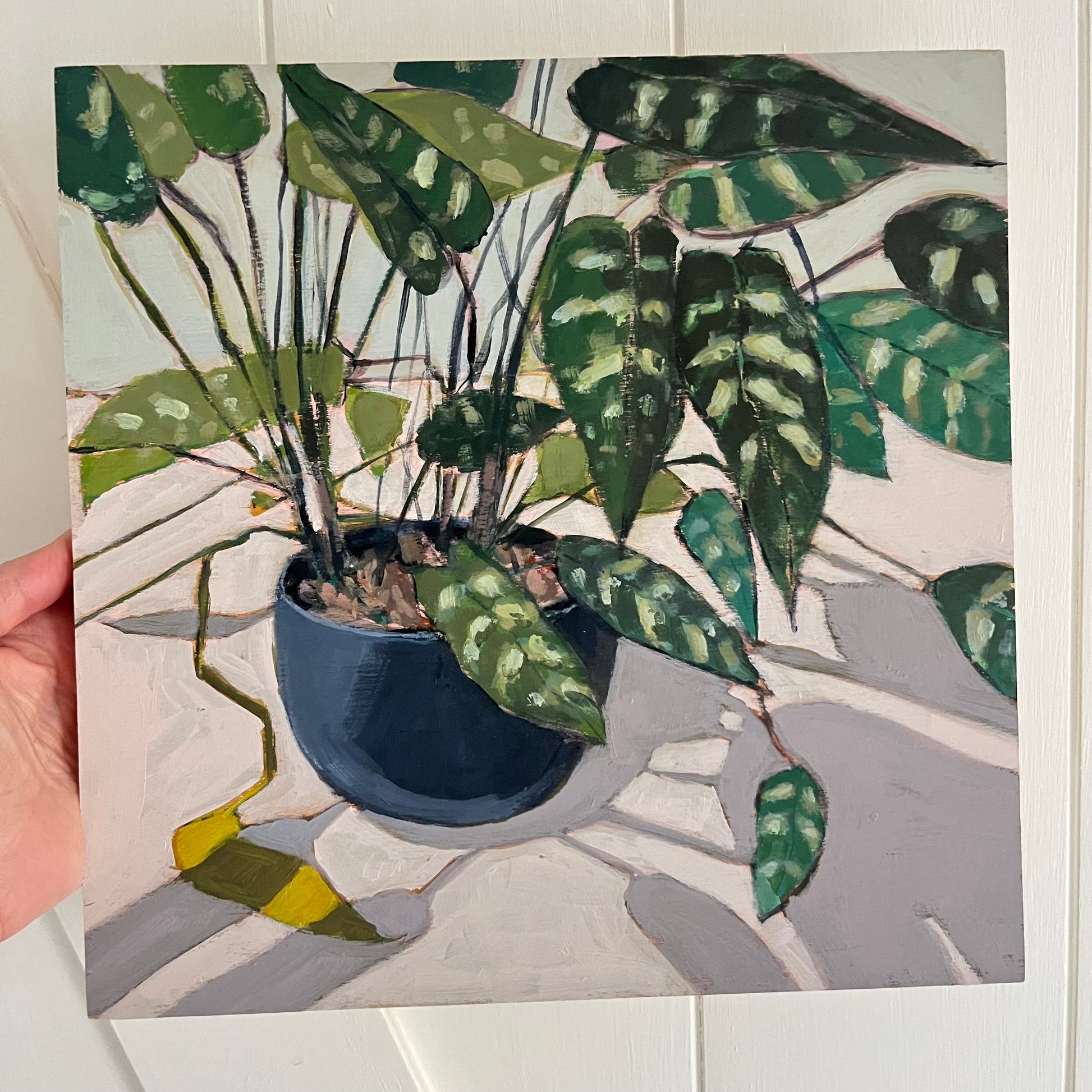 House Plant no 2, original still life painting by Maggie Stickney