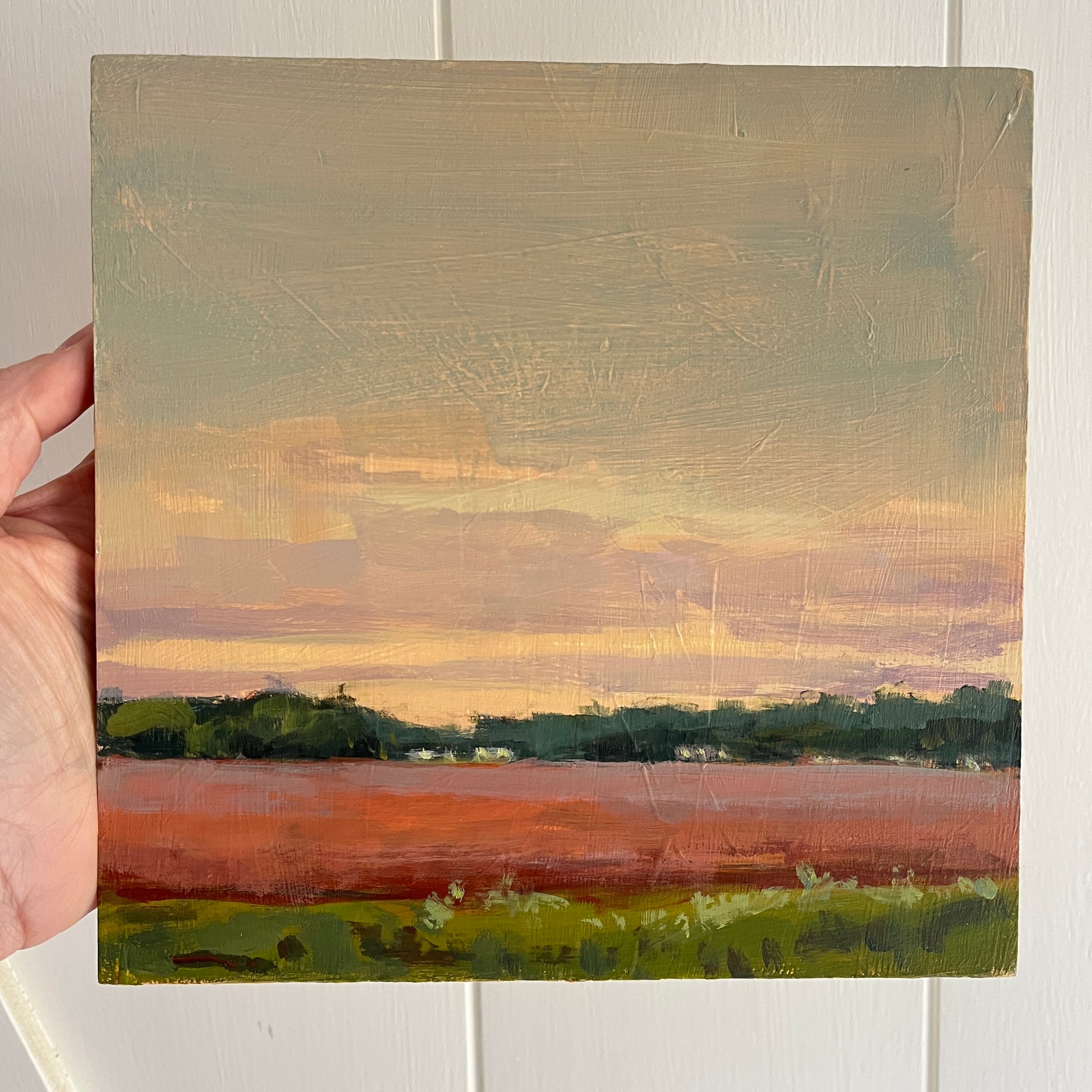 Snapshot no 2, original landscape painting by Maggie Stickney