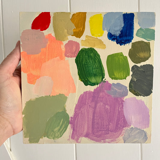 Palette no 1, original still life painting by Maggie Stickney