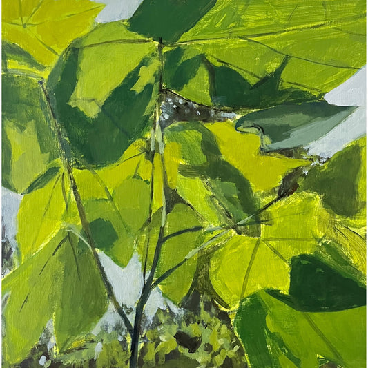 Woods no 2, original landscape painting by Maggie Stickney