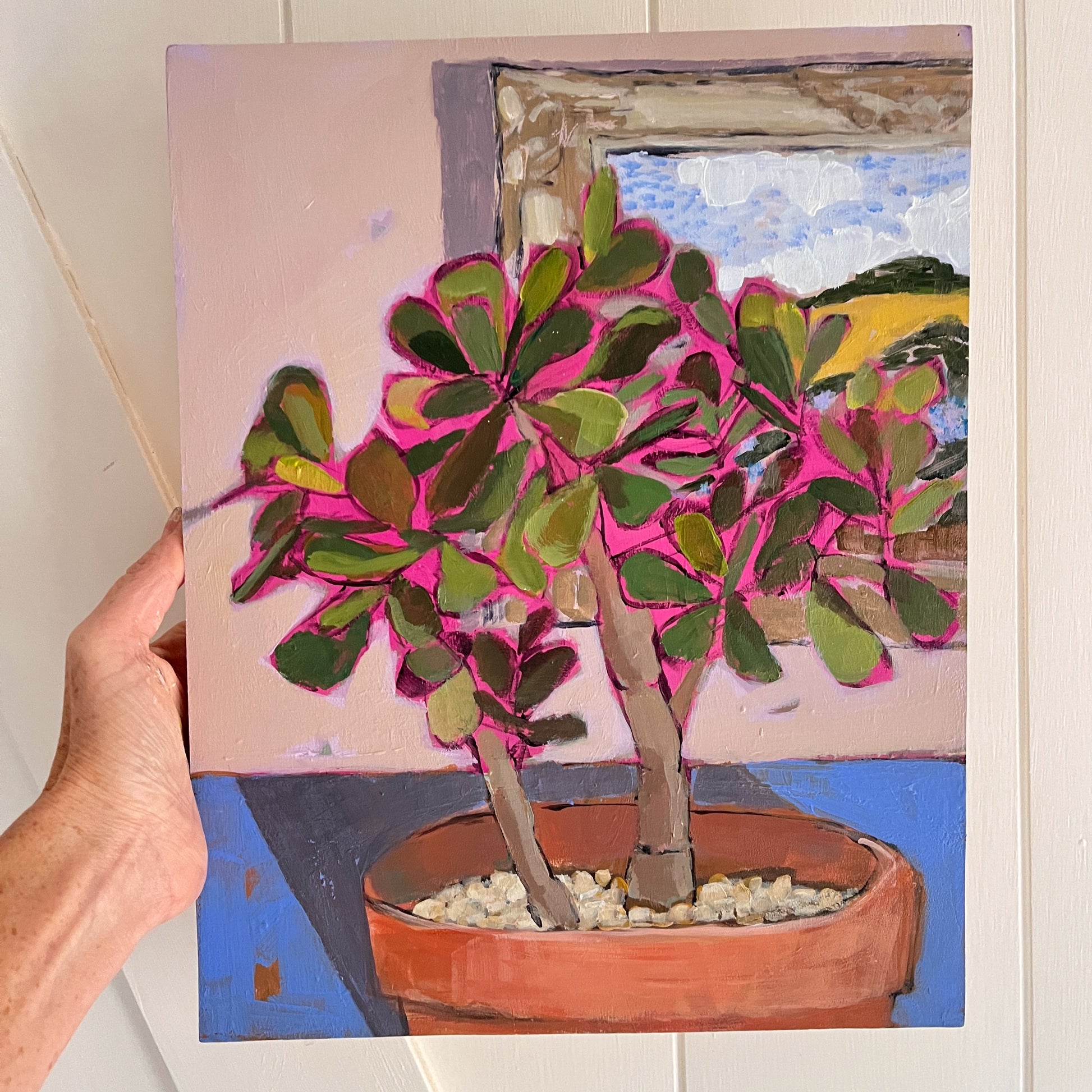 Jade, original painting by Maggie Stickney