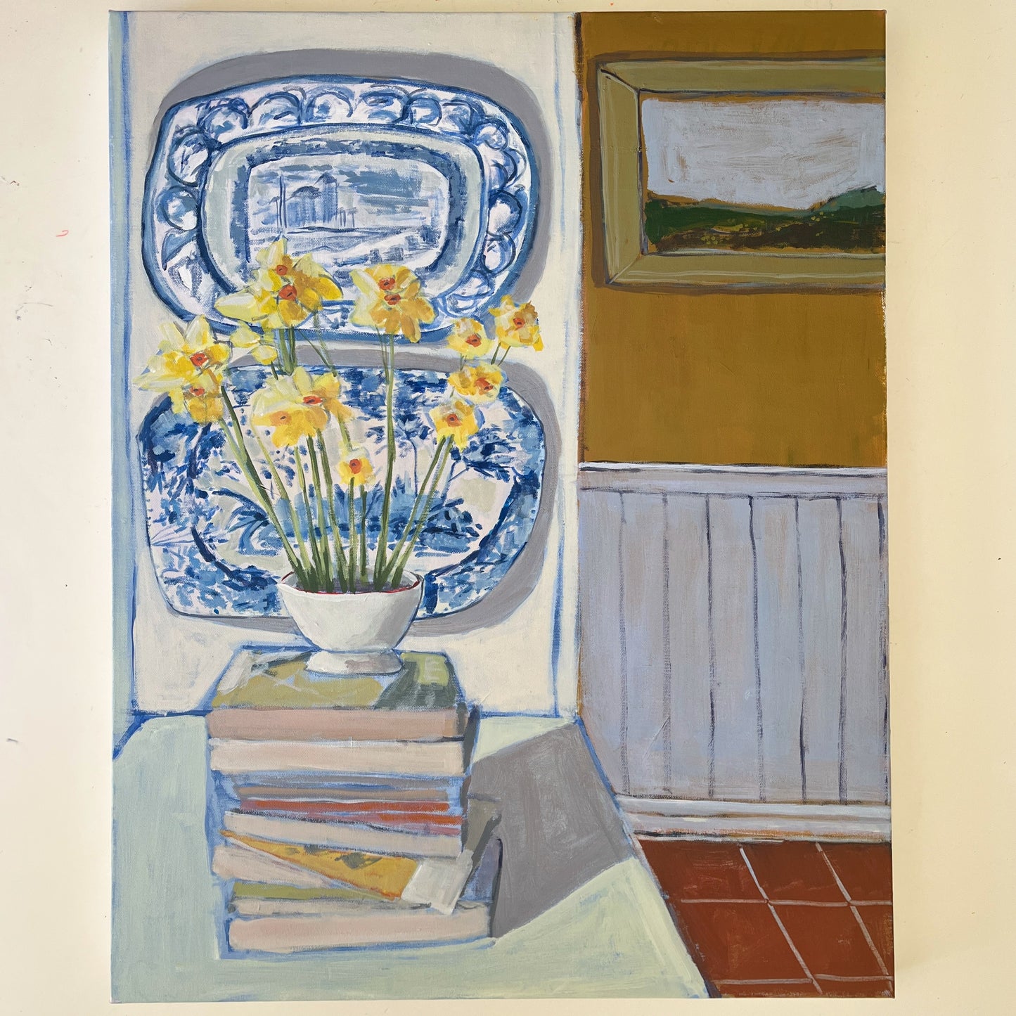 Kitchen Window, original still life painting by Maggie Stickney