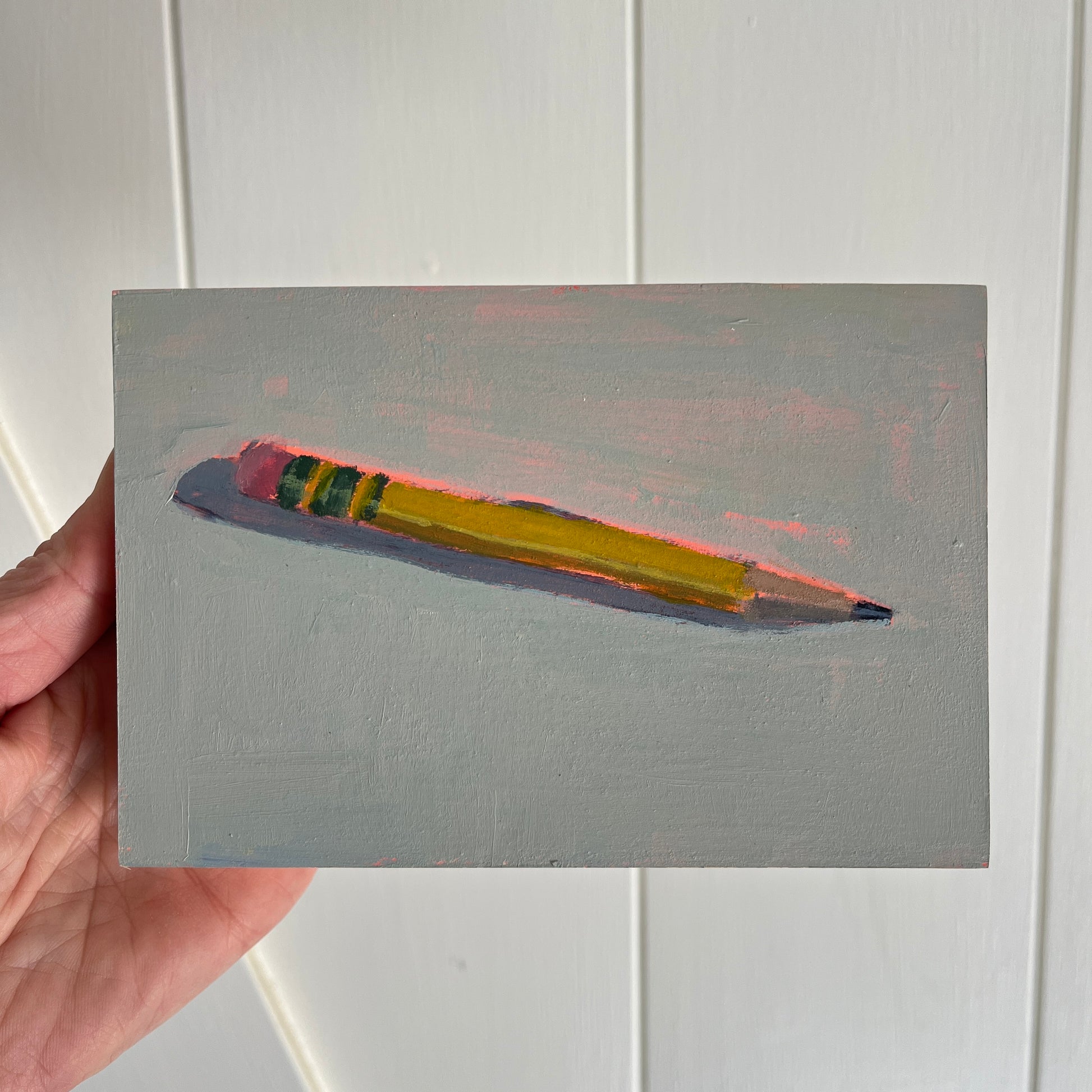 Mimi’s Pencil, original painting by Maggie Stickney