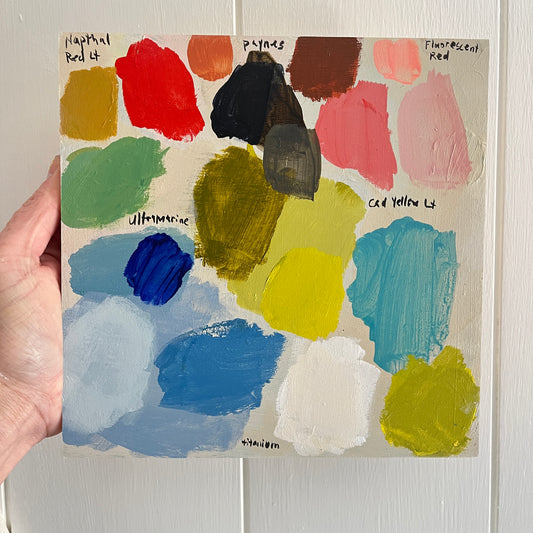 Palette no 2, original still life painting by Maggie Stickney