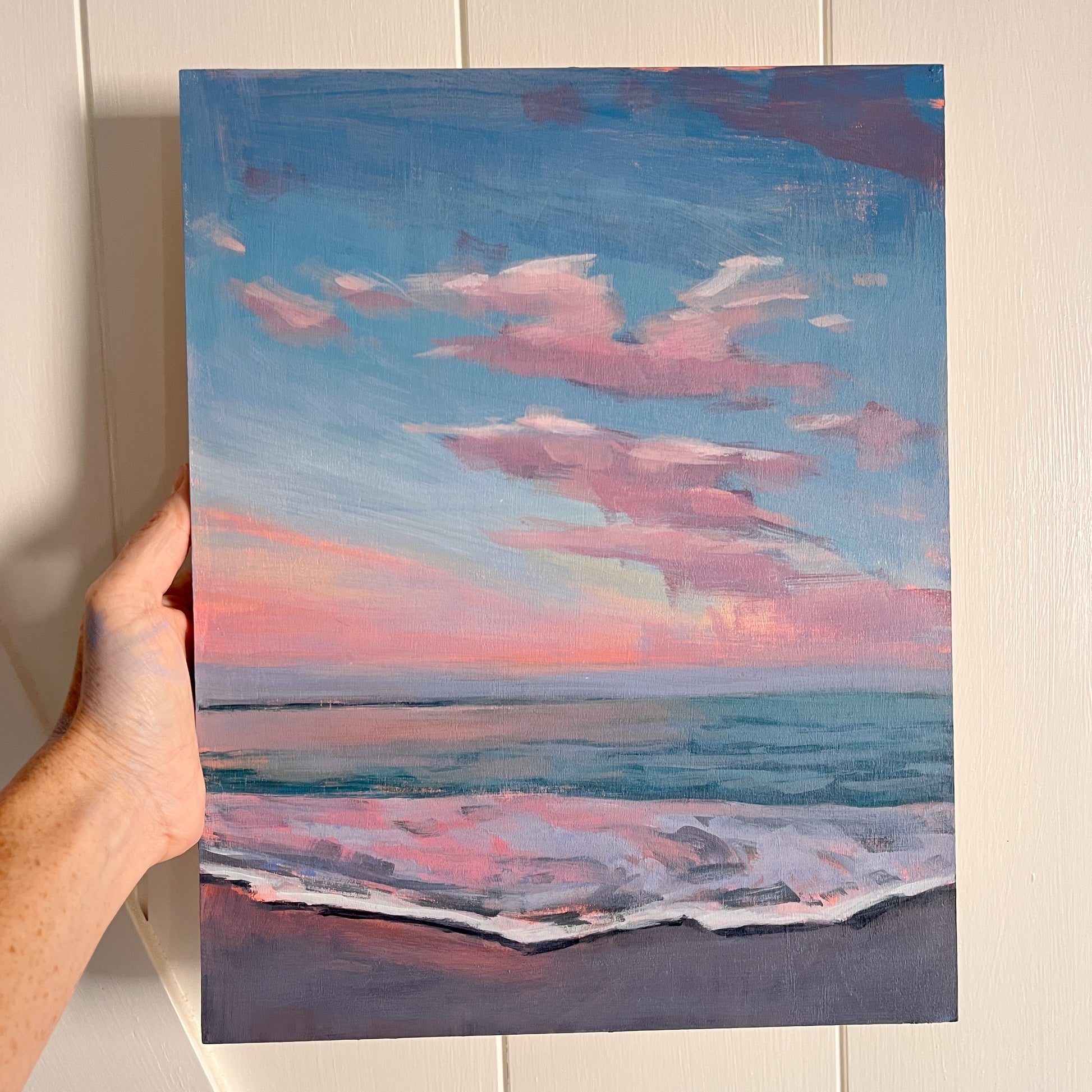 Ocean Light Study no 7 no, original landscape painting by Maggie Stickney