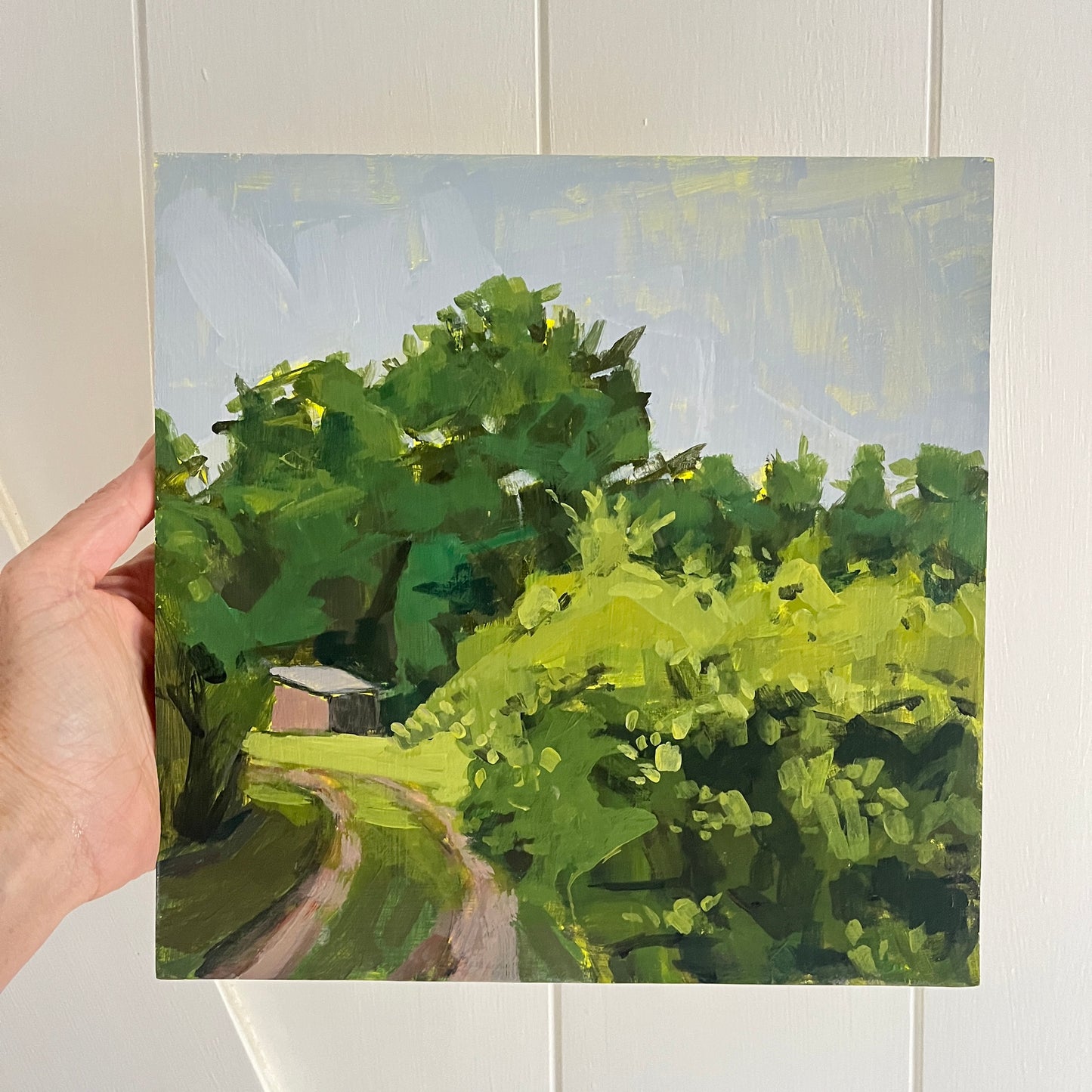 Kudzu no 1, original landscape painting by Maggie Stickney