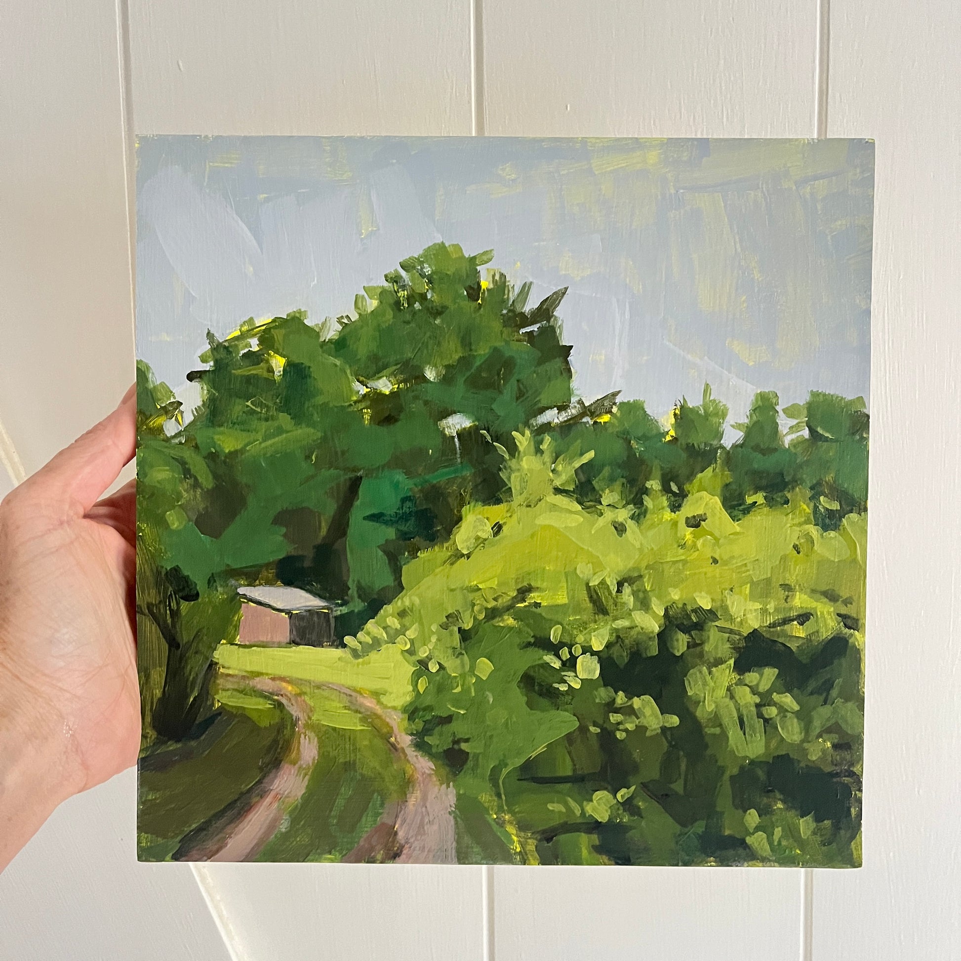 Kudzu no 1, original landscape painting by Maggie Stickney