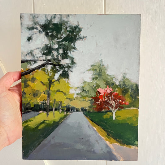Japanese Maple no 1, original landscape painting by Maggie Stickney