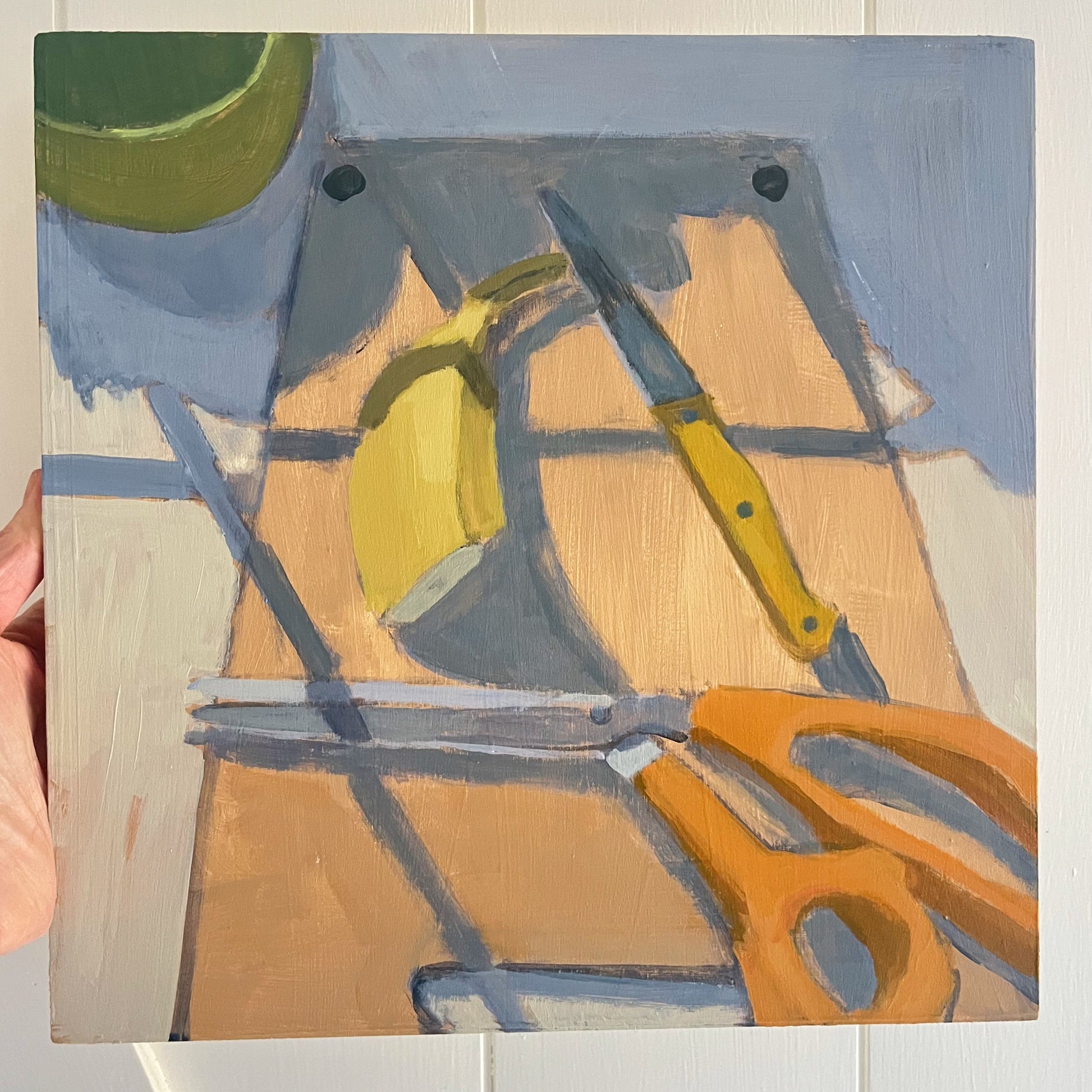 Lunch Box Remnant, original painting by Maggie Stickney