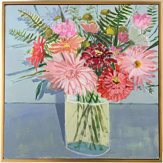 Summer Bouquet no 4, original still life painting by Maggie Stickney