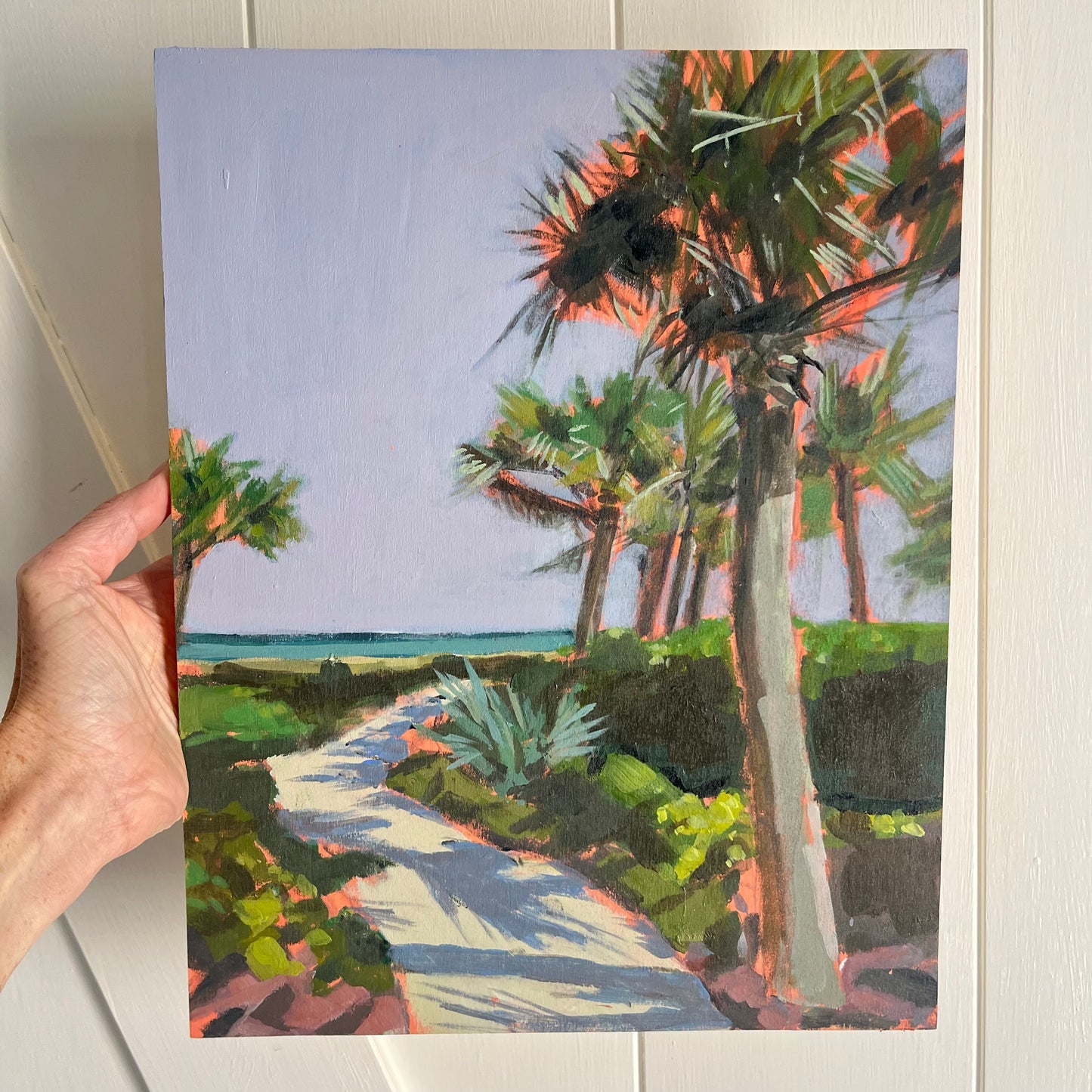 Shortcut, original landscape painting by Maggie Stickney
