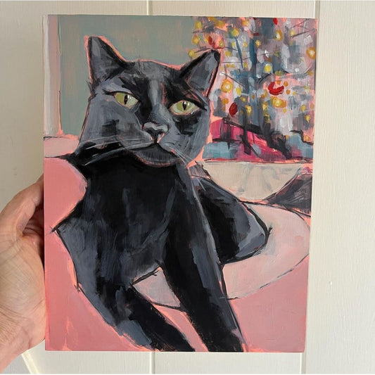 Mr Buisness, original painting by Maggie Stickney