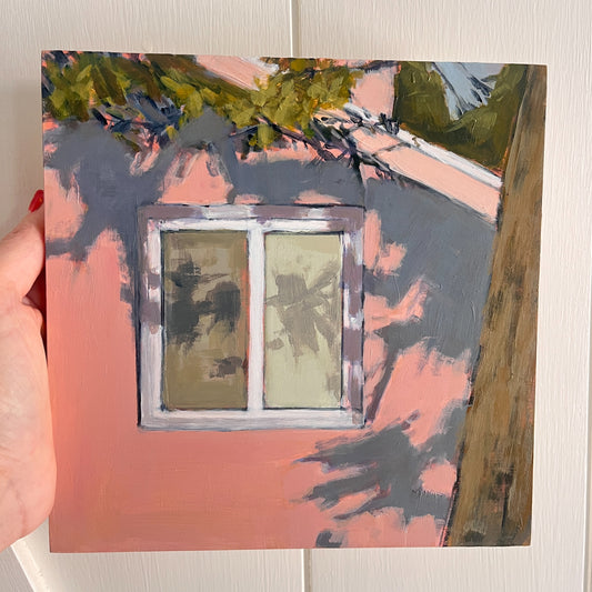 Fall Window, original landscape painting by Maggie Stickney